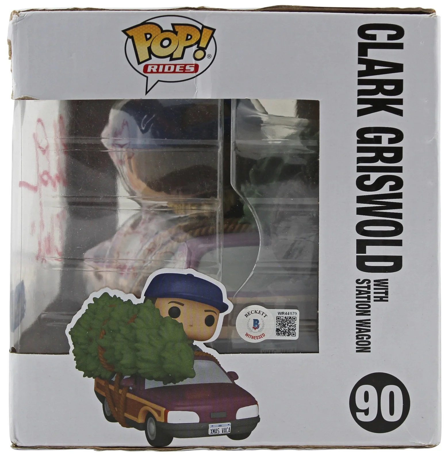 Chevy Chase — Chevy Chase Christmas Vacation "Clark" Signed #90 Funko Pop Vinyl Figure BAS 1, изображение 3