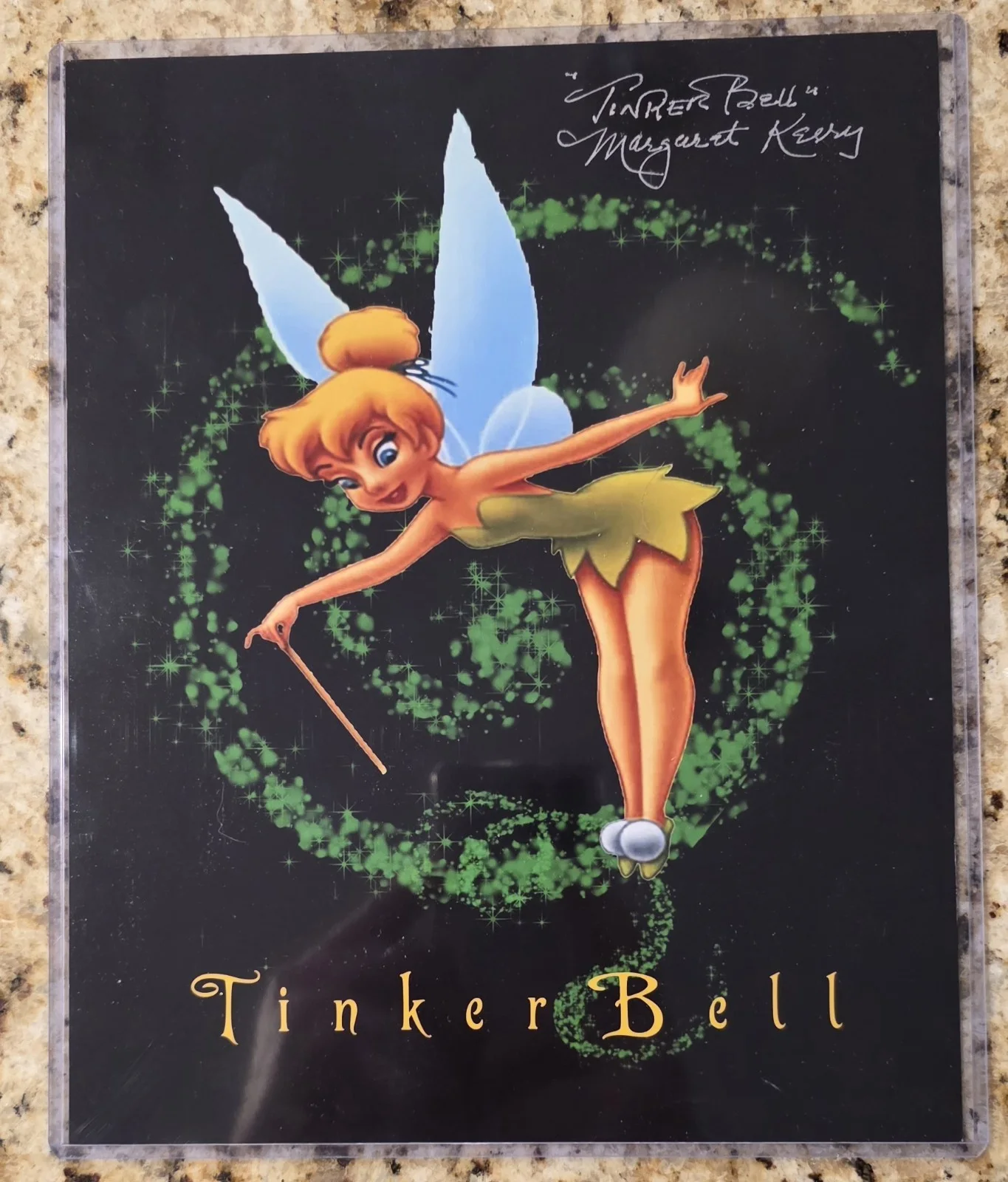 Margaret Kerry — DISNEY' S TINKERBELL MARGARET KERRY SIGNED COLOR 8X10 INSCRIBED TINKER BELL