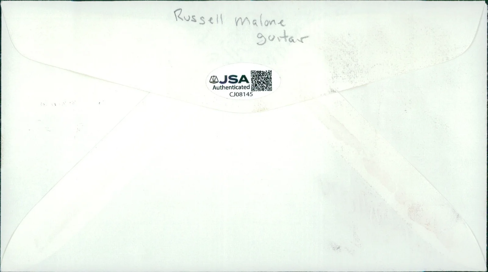 Russell Malone Jazz Guitarist Signed First Day Issue Cachet JSA Authenticated, image 2