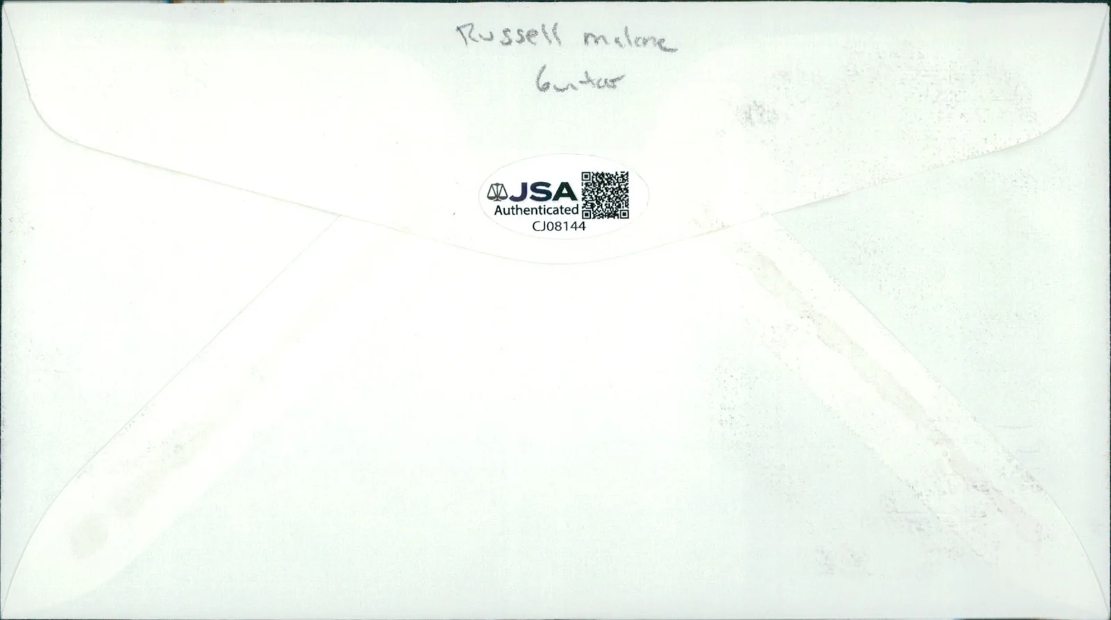 Russell Malone Jazz Guitarist Signed First Day Issue Cachet JSA Authenticated, image 2