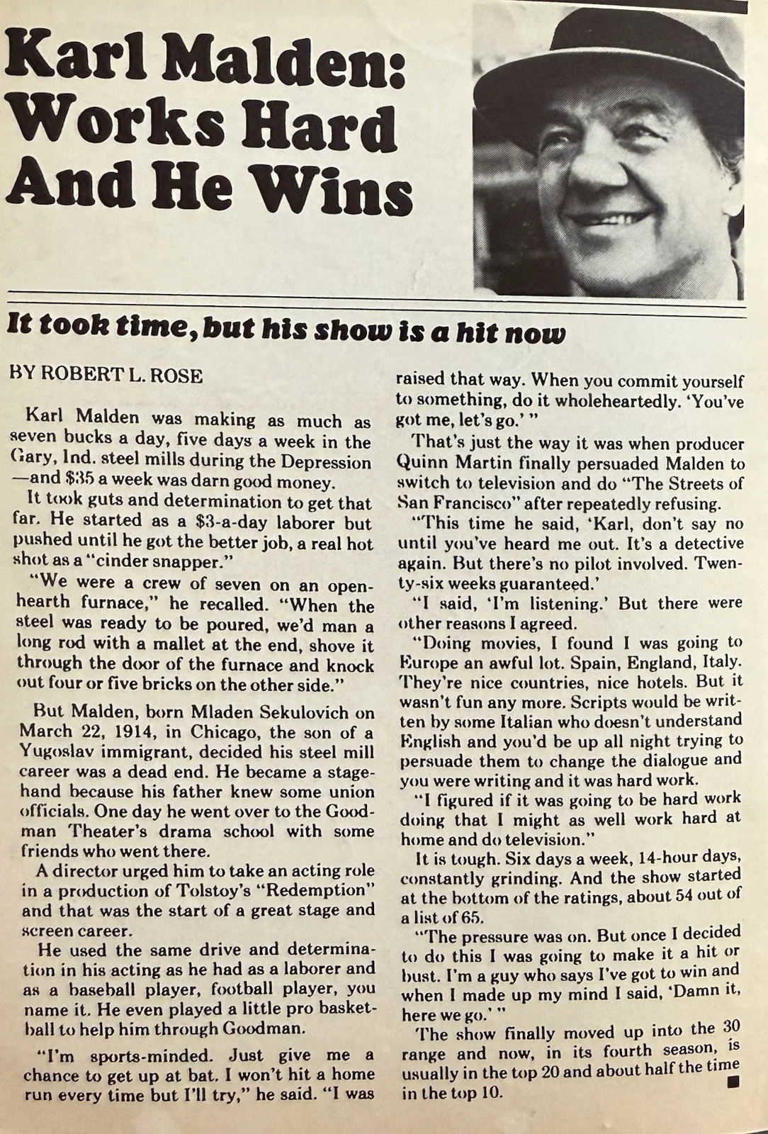 DETROIT TV BOOK” - KARL MALDEN, MARY TYLER MOORE, MARIE OSMOND - Jan -18, 1976, изображение 2
