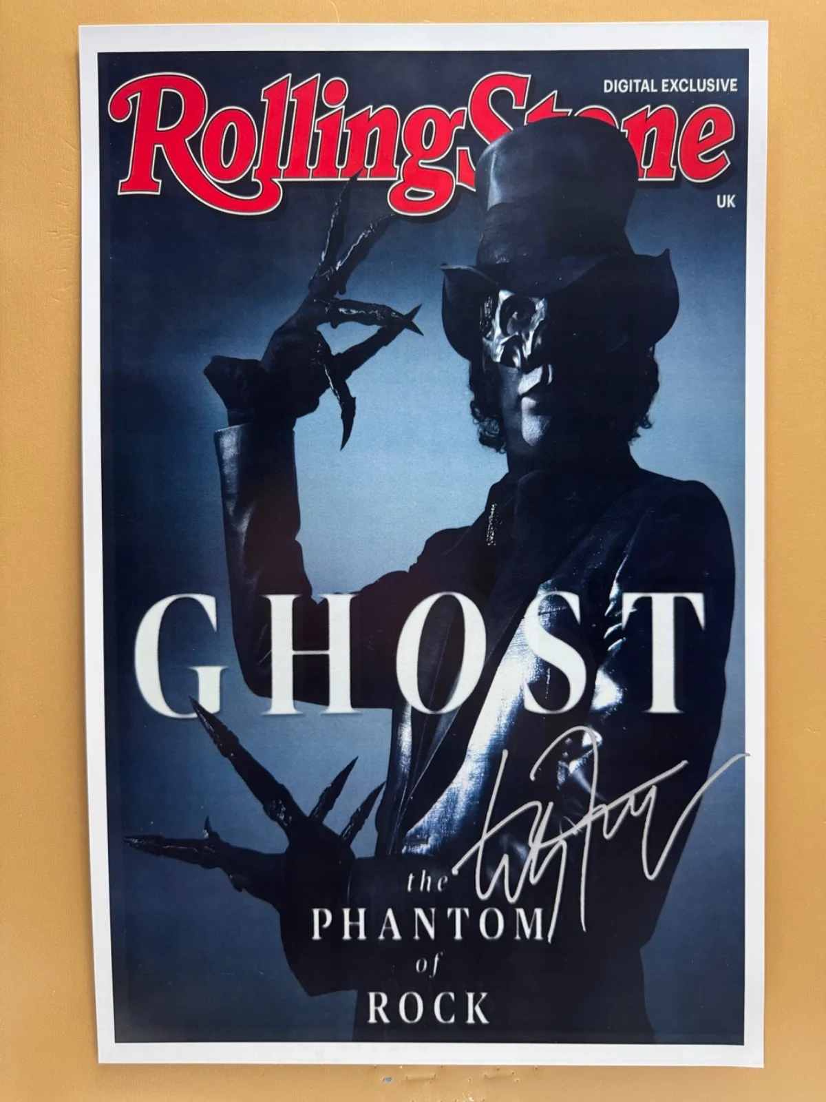 Tobias Forge — SIGNED GHOST 11x17 Music Poster COA by Tobias Forge - Ships FREE and SECURE