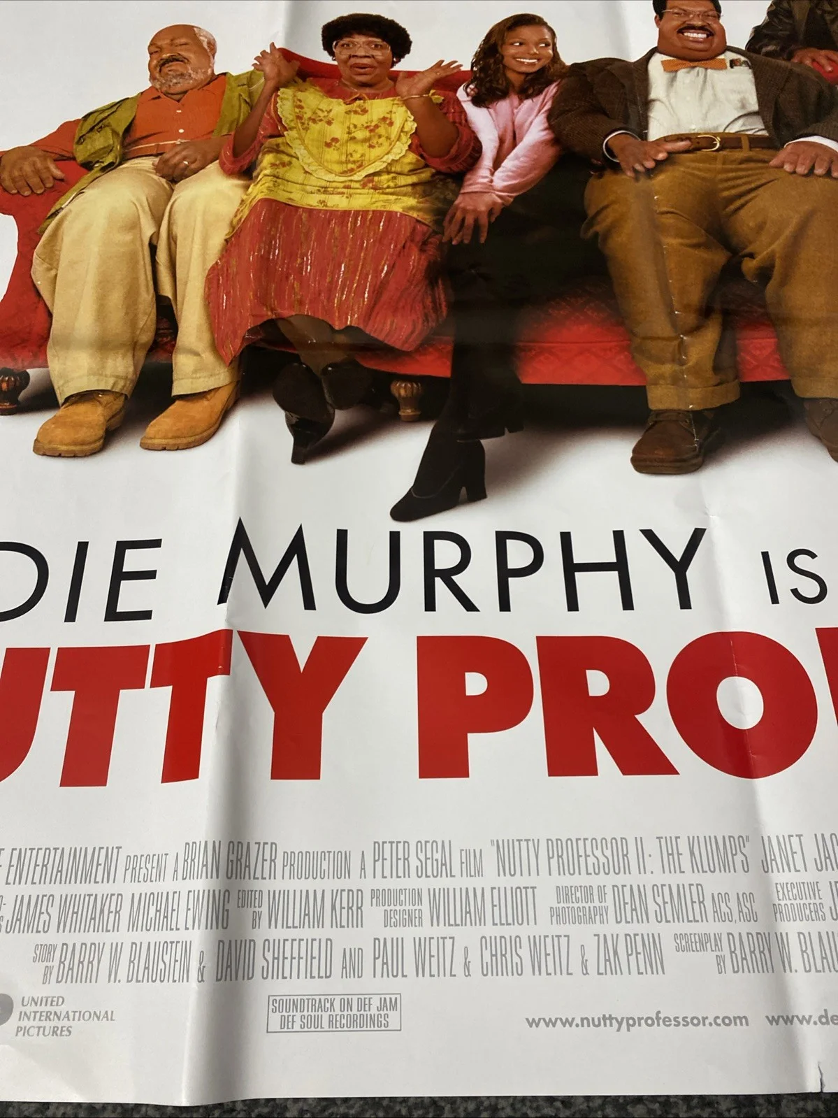 Nutty Professor 2: The Klumps (2000). Original UK quad cinema poster. Excellent., image 3