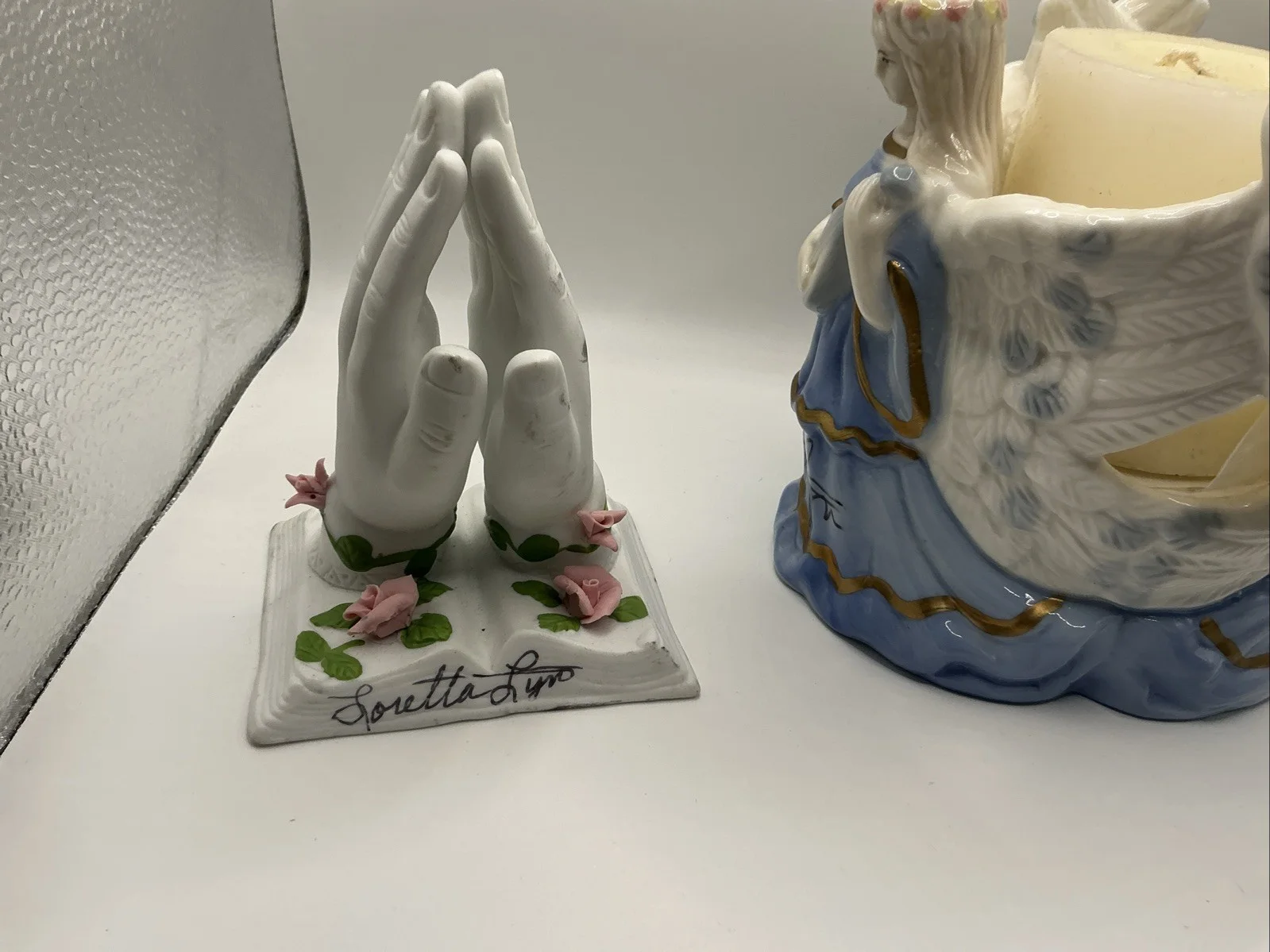 Loretta Lynn Two-Piece Deal. A Candle Autograph On Both Ends And Praying Hands A, image 3