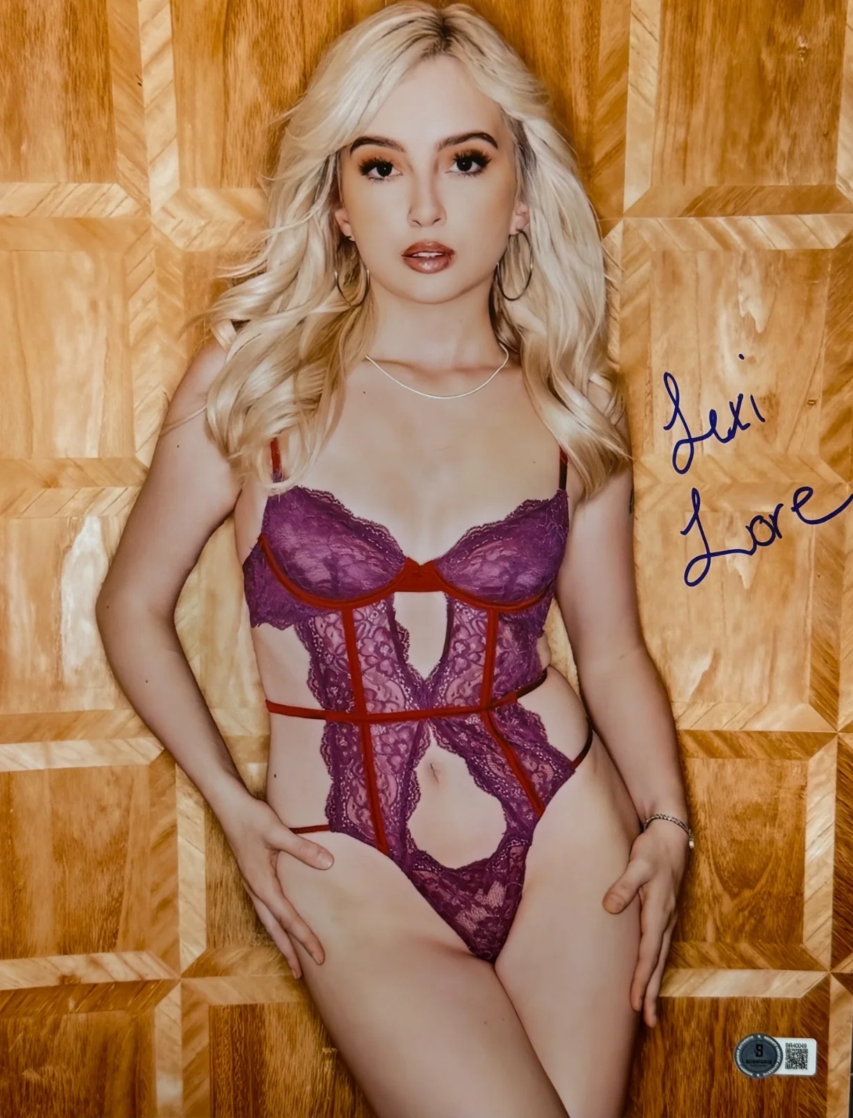 Lexi Lore — Hot Sexy Lexi Lore Signed 11x14 Photo Adult Star Authentic Autograph Beckett