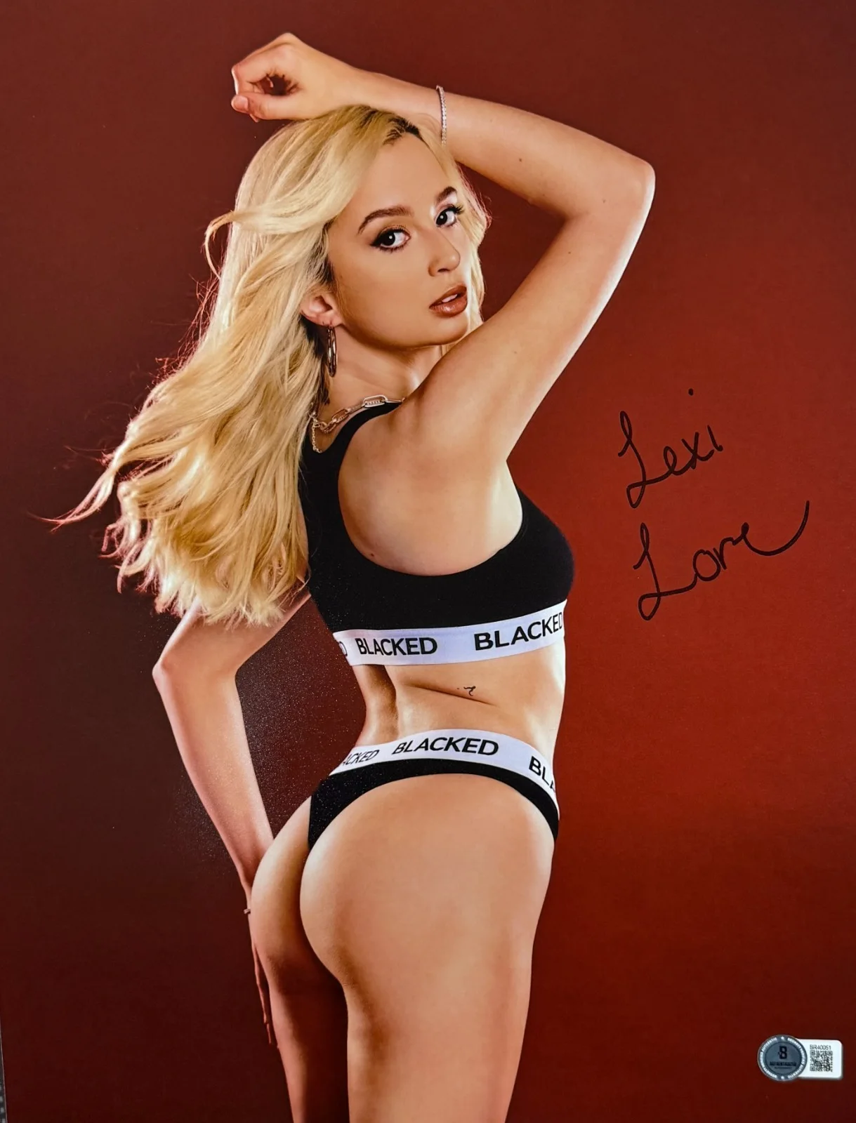 Lexi Lore — Hot Sexy Lexi Lore Signed 11x14 Photo Adult Star Authentic Autograph Beckett