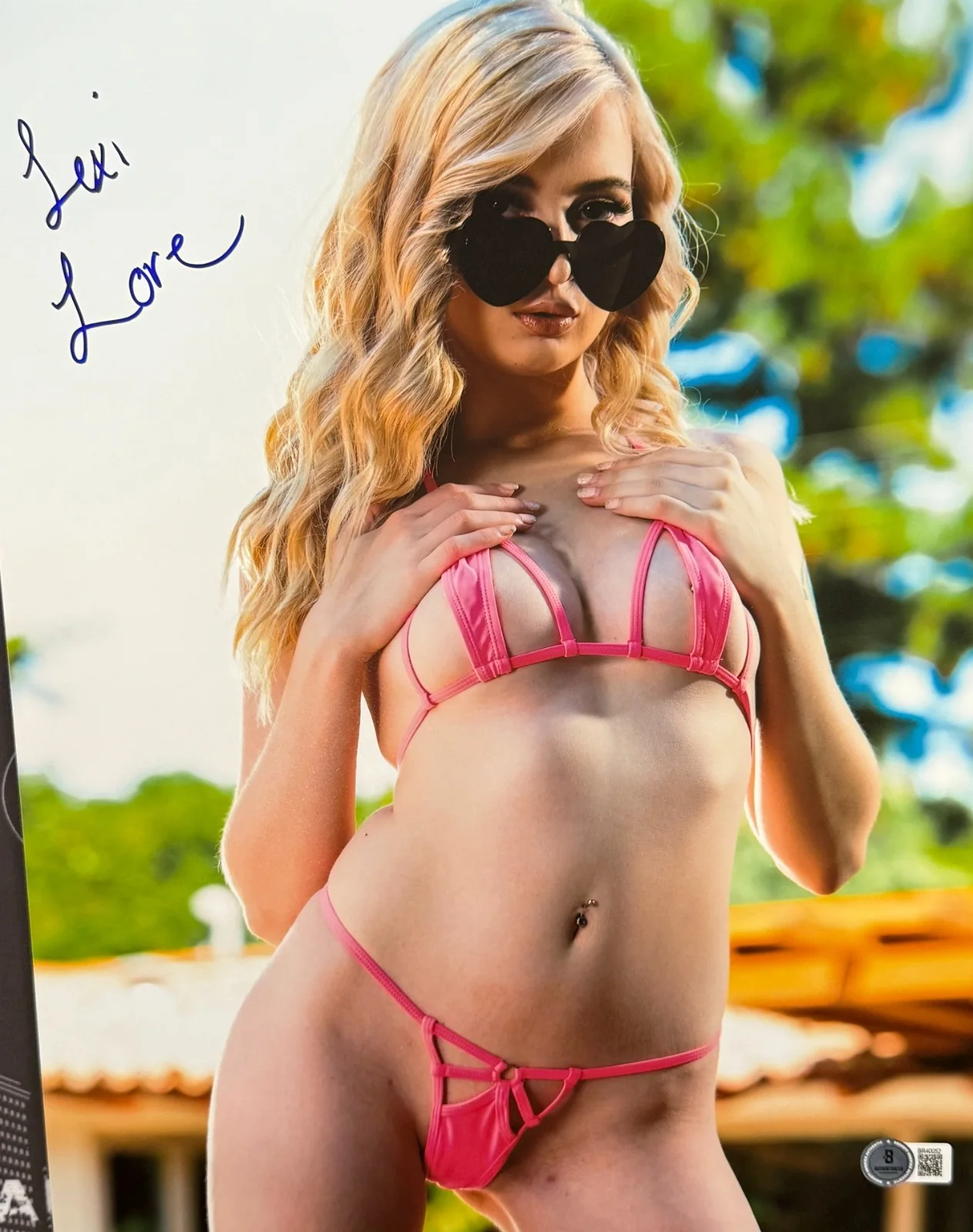 Lexi Lore — Hot Sexy Lexi Lore Signed 11x14 Photo Adult Star Authentic Autograph Beckett