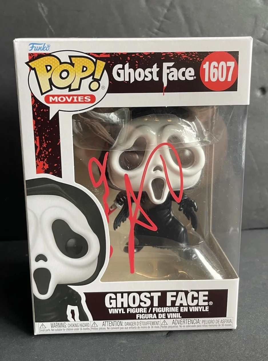 Jaime Kennedy — Jamie Kennedy Signed Funko Pop Movie Ghostface Scream 1607 Rare READ**, image 2