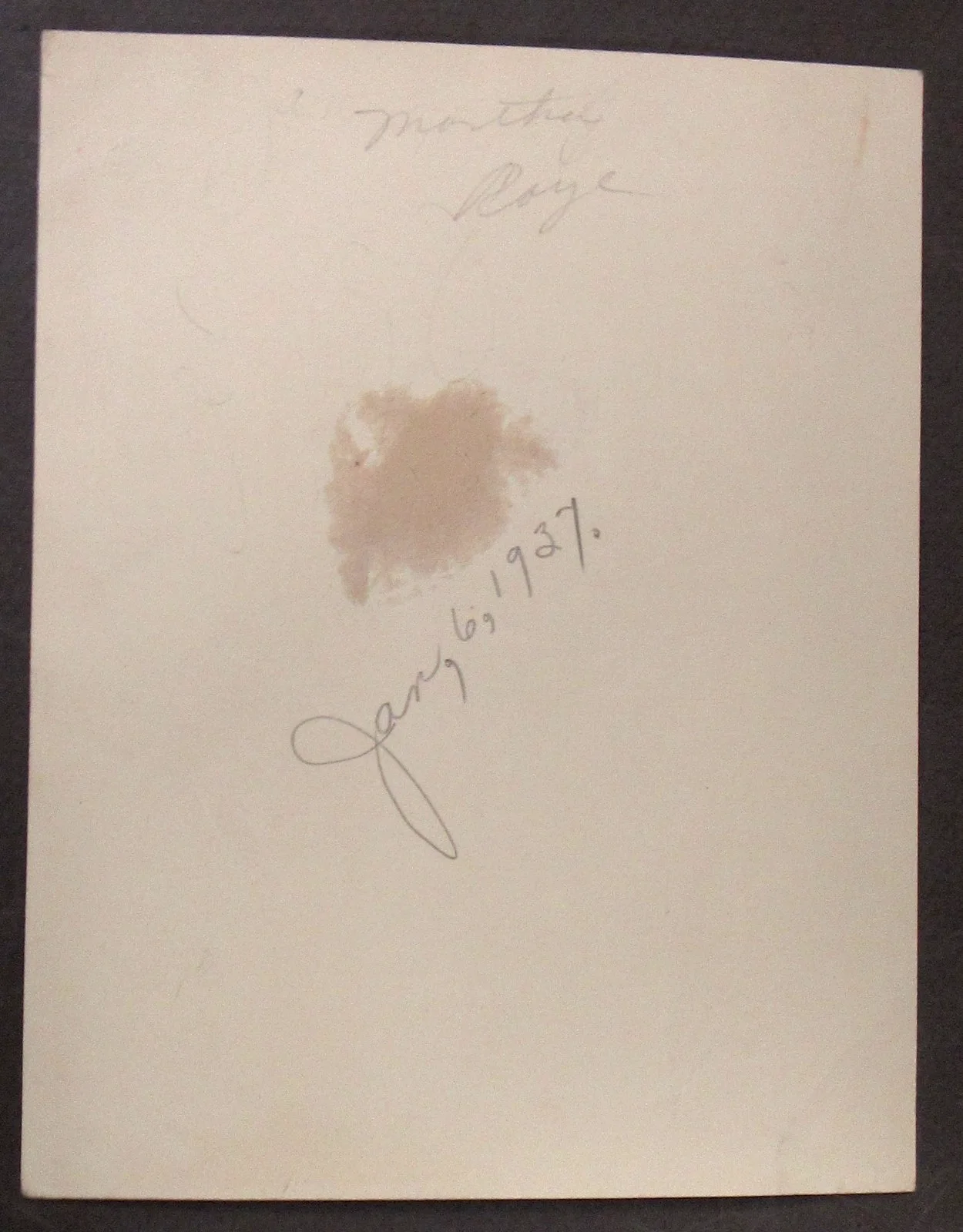 Martha Raye — 1937 MARTHA RAYE actress autograph 5.5x8 double weight PHOTO wb, image 3