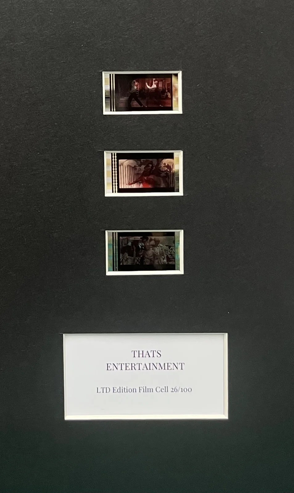 THAT’S ENTERTAINMENT . 35mm Film Cell Mounted Display, image 3