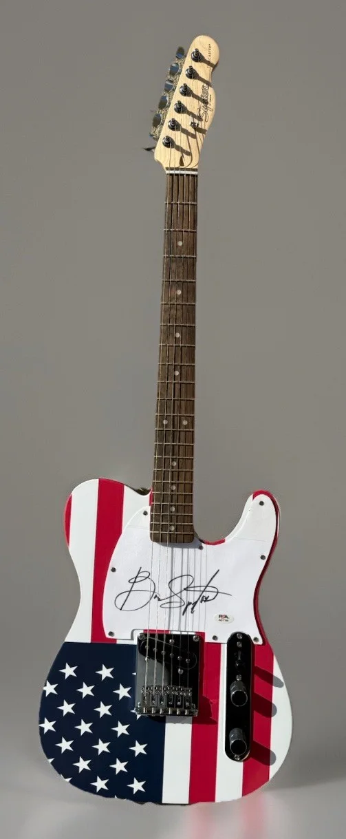 PSA/DNA Bruce Springsteen Autographed "Born In The USA" Fender Telecaster Guitar, image 2
