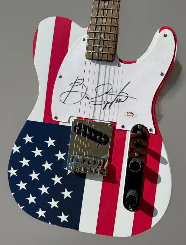 PSA/DNA Bruce Springsteen Autographed "Born In The USA" Fender Telecaster Guitar, image 3