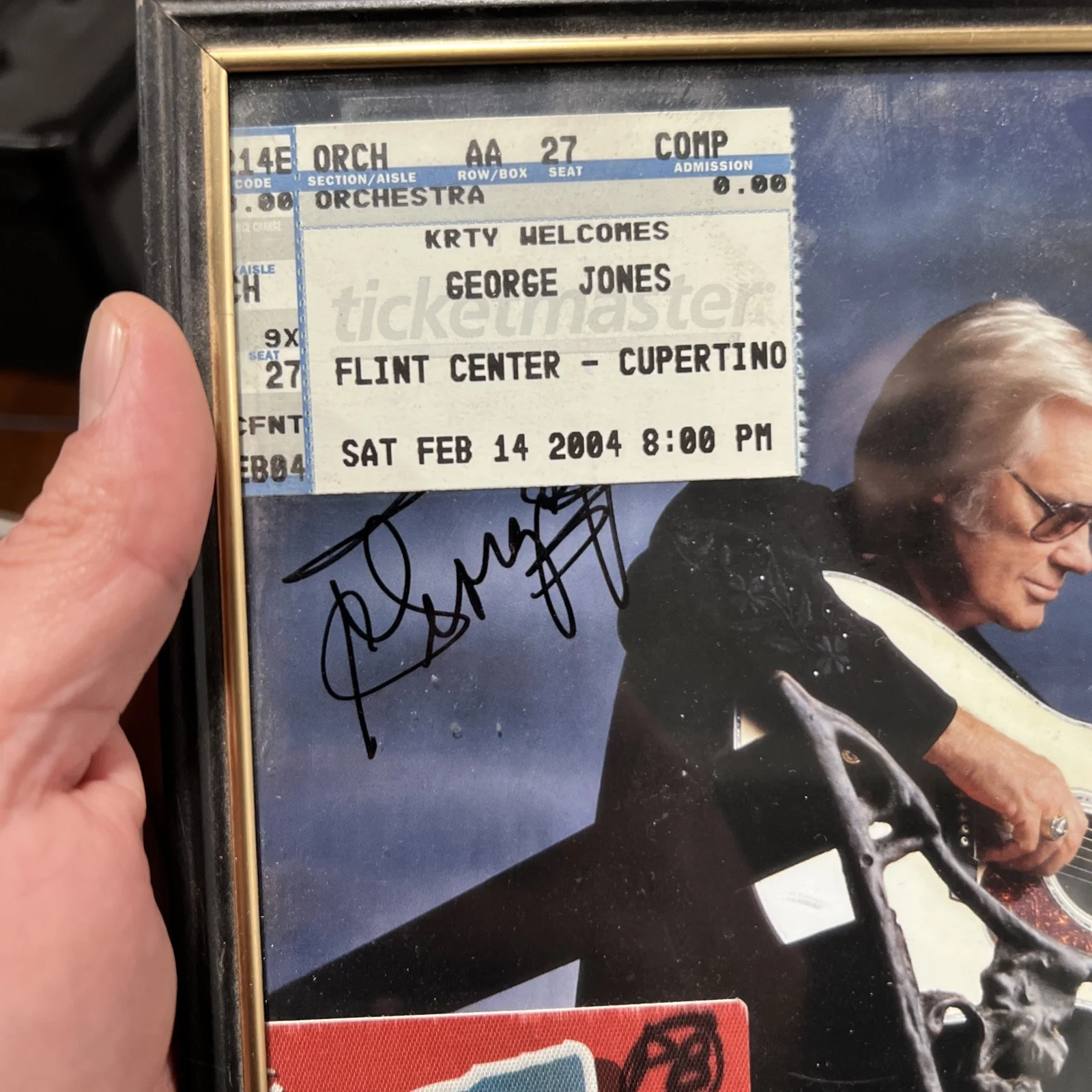 George Jones Signed 8x10 Glossy Photo Autograph Country Music Legend Guitar, изображение 2