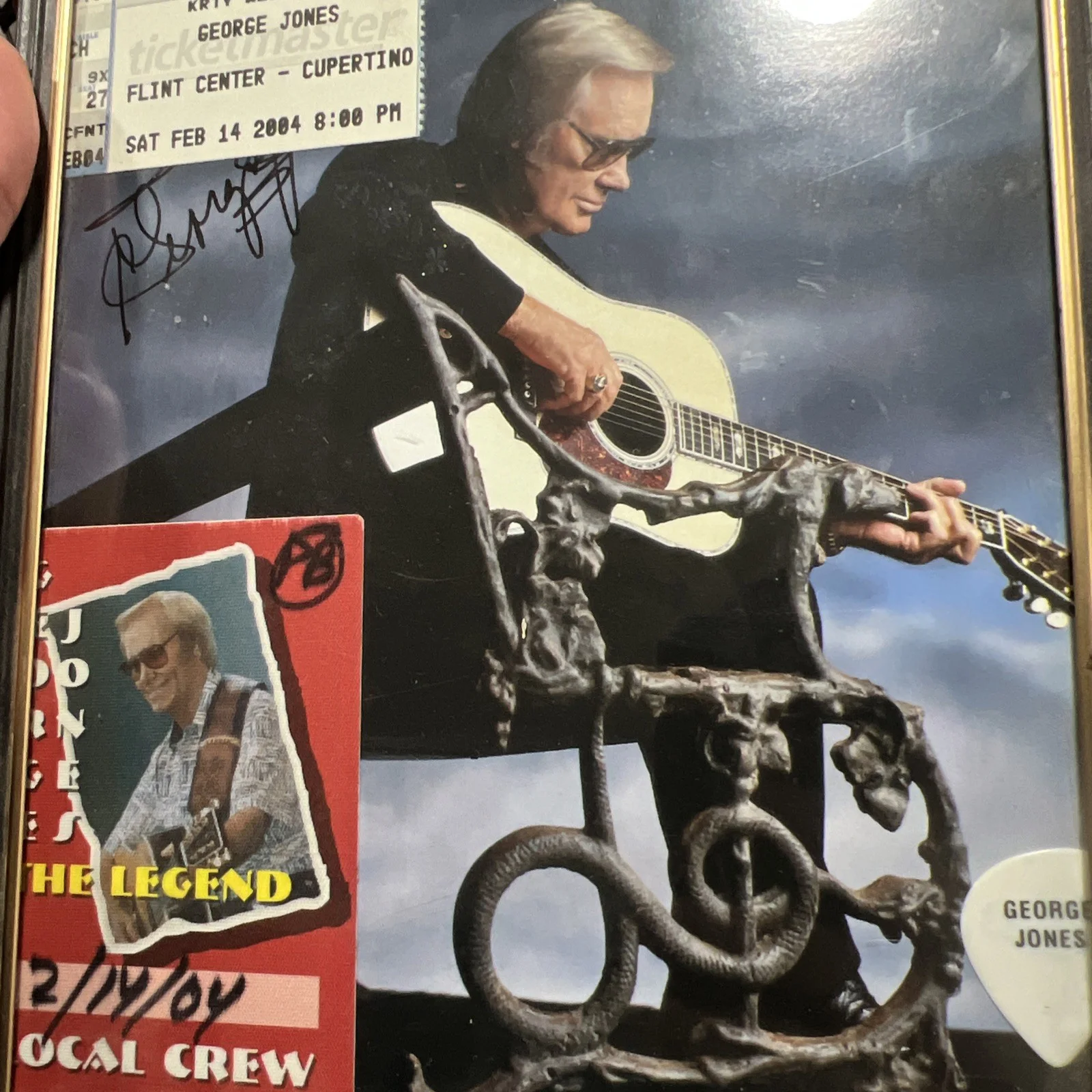 George Jones Signed 8x10 Glossy Photo Autograph Country Music Legend Guitar, изображение 5