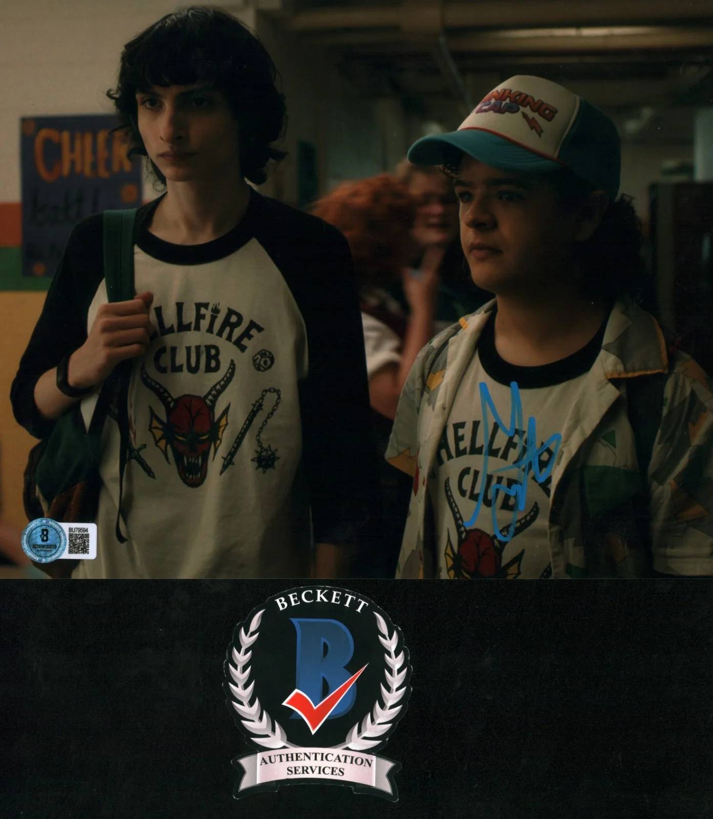gaten matarazzo — GATEN MATARAZZO SIGNED STRANGER THINGS 8x10 PHOTO DUSTIN SEASON 4 EDDIE COA BAS