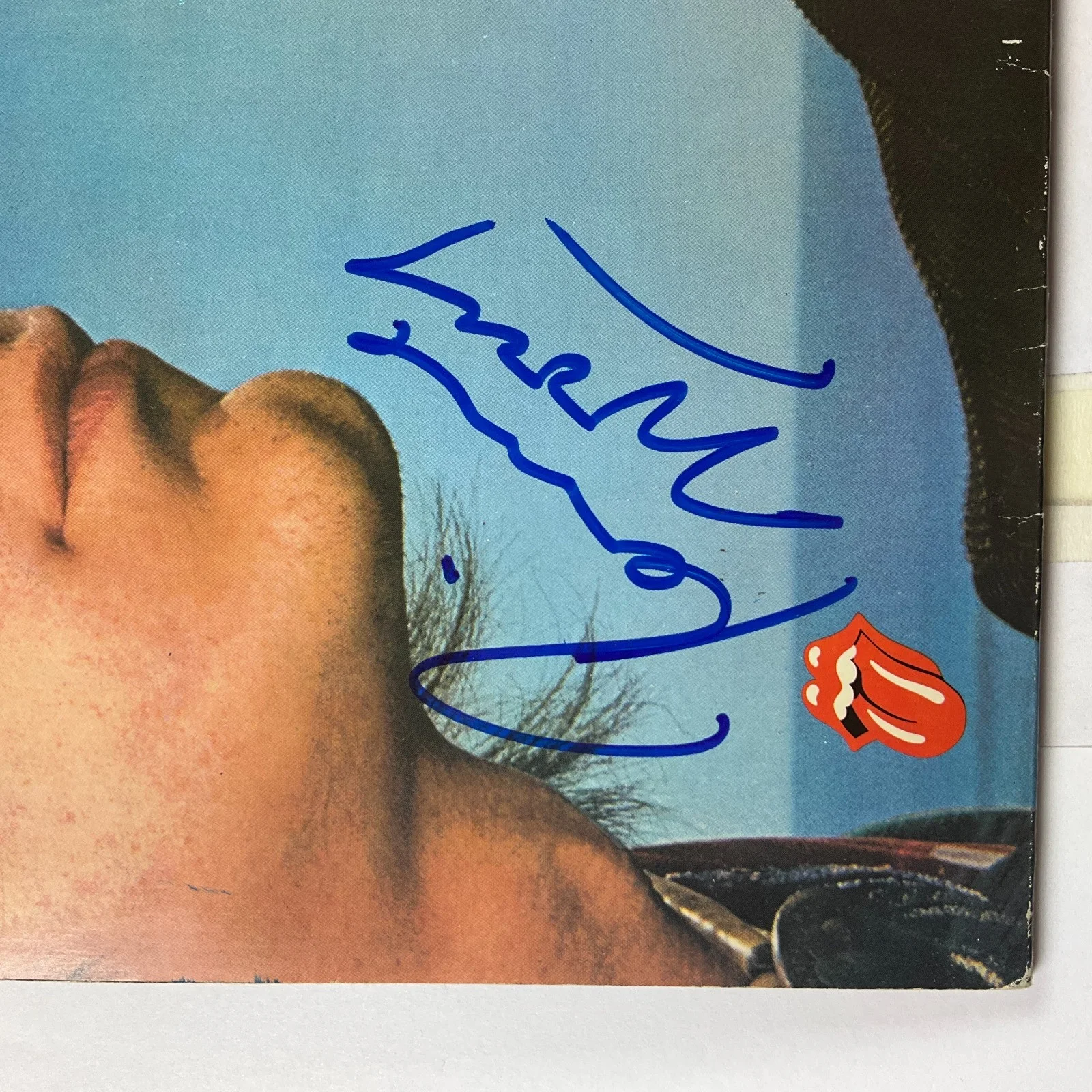 Signed Rolling Stones Black & Blue Vinyl Record, image 4