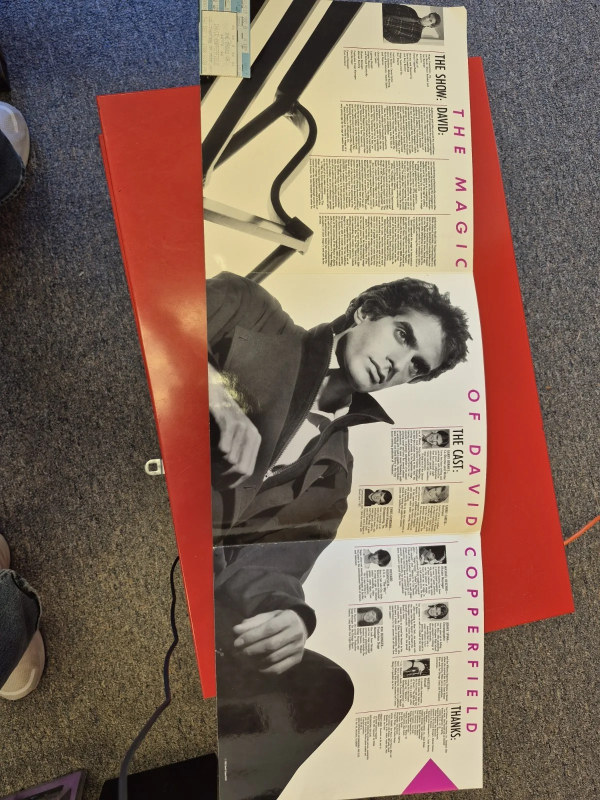 1988 David Copperfield Program Autographed With Tickets, изображение 5
