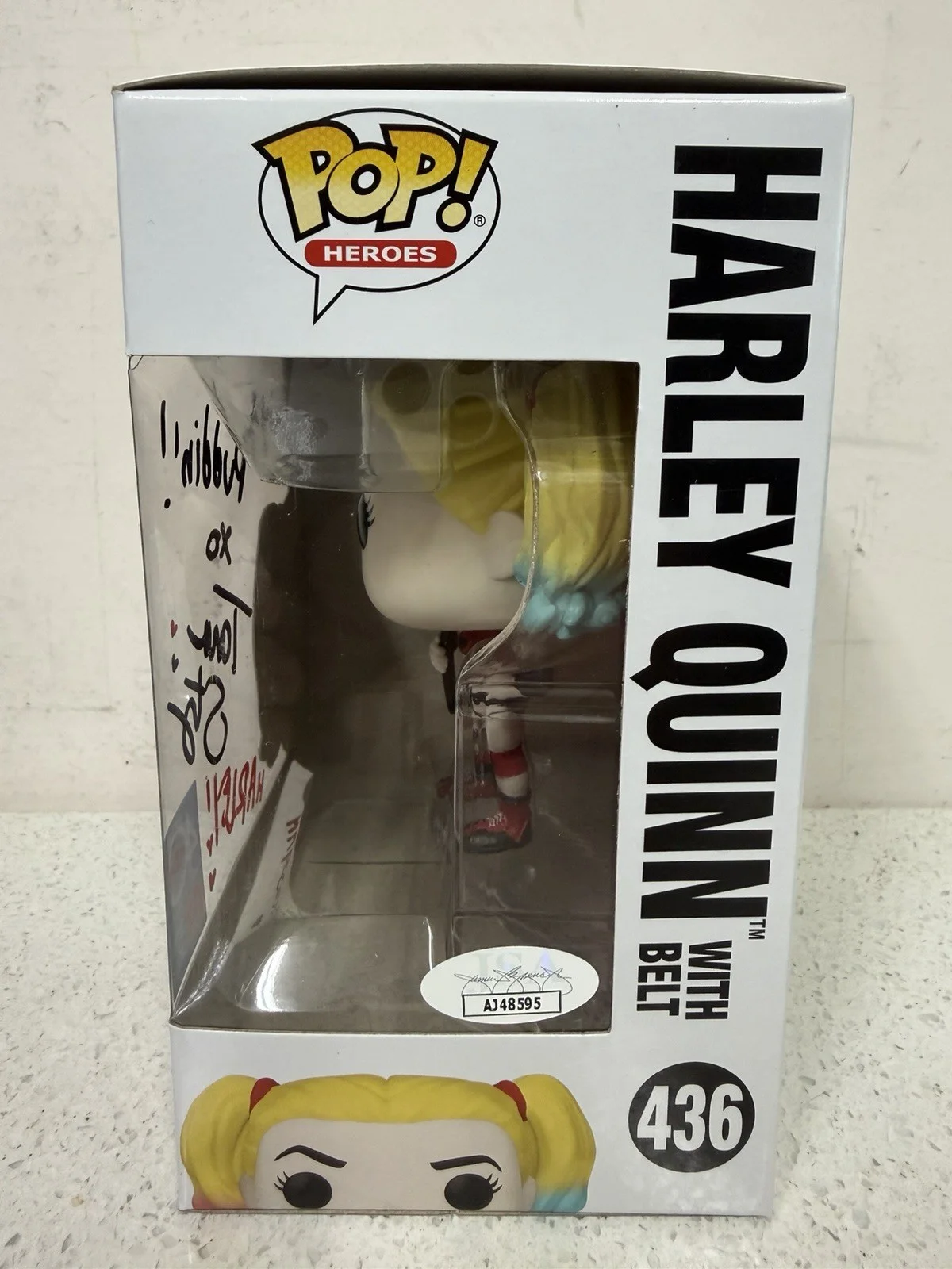 Tara Strong — Tara Strong Signed Autograph Harley Quinn Funko Pop Batman Arkham JSA COA, изображение 3