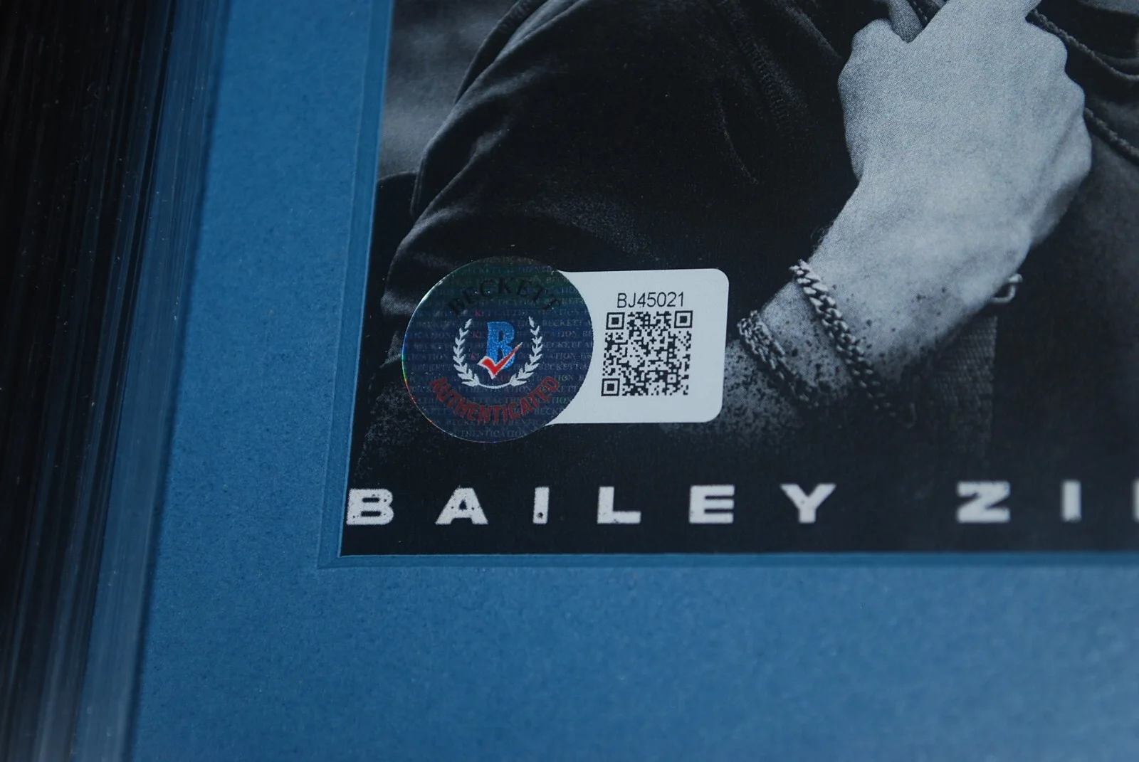 Country Music Star BAILEY ZIMMERMAN Religiously Signed CD Frame BECKETT BJ45021, image 3