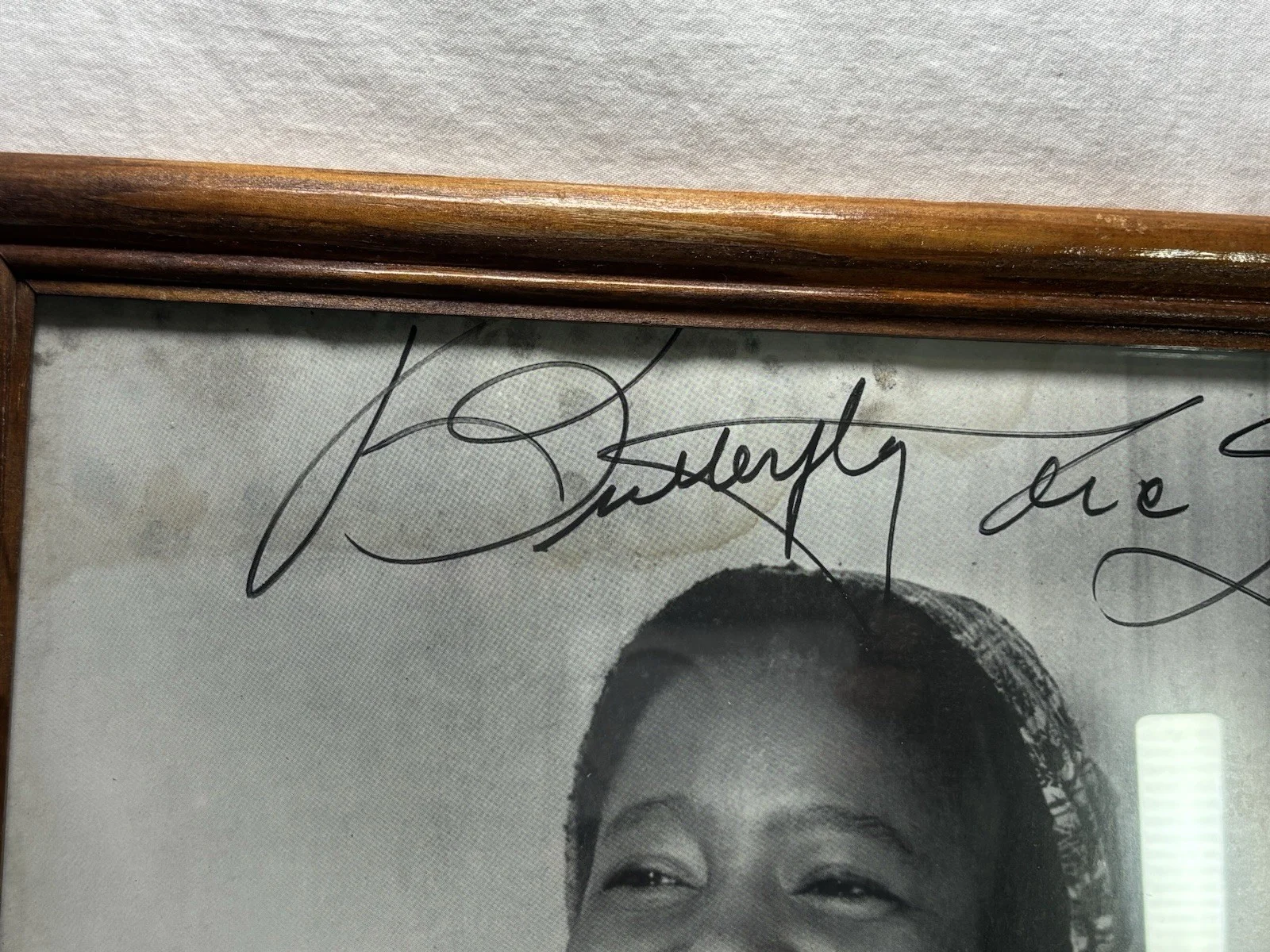 Actress — Butterfly McQueen(1911-95) / Autograph / Actress - GWTW-Framed-Estate Find, изображение 2