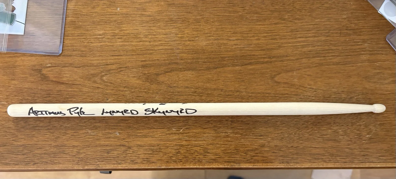Artimus Pyle Lynyrd Skynyrd Signed Drum Stick Autographed JSA COA, image 3