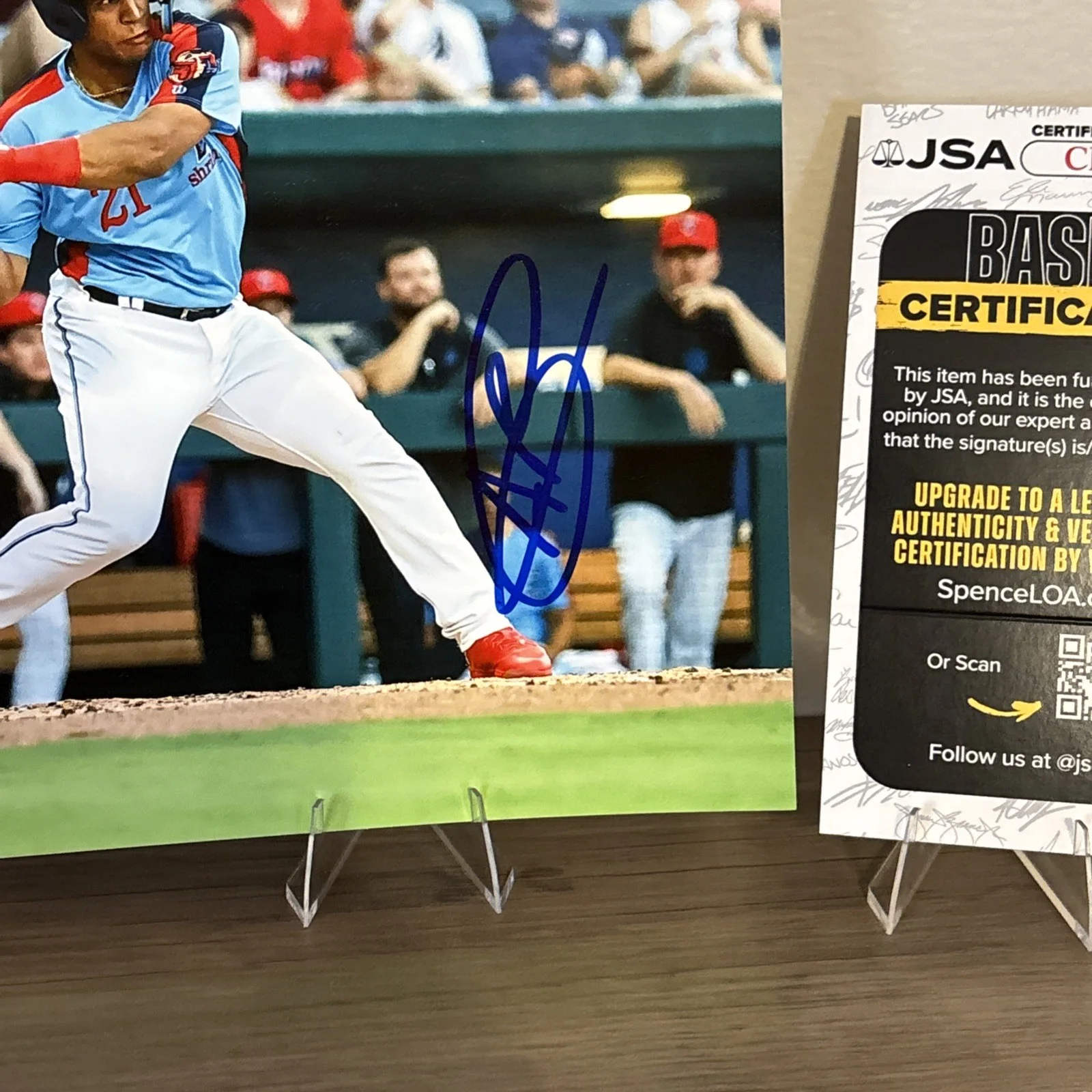 Agustin Ramirez Autographed 8x10 Photo JSA #CK19123 Miami Marlins Authentication, image 3