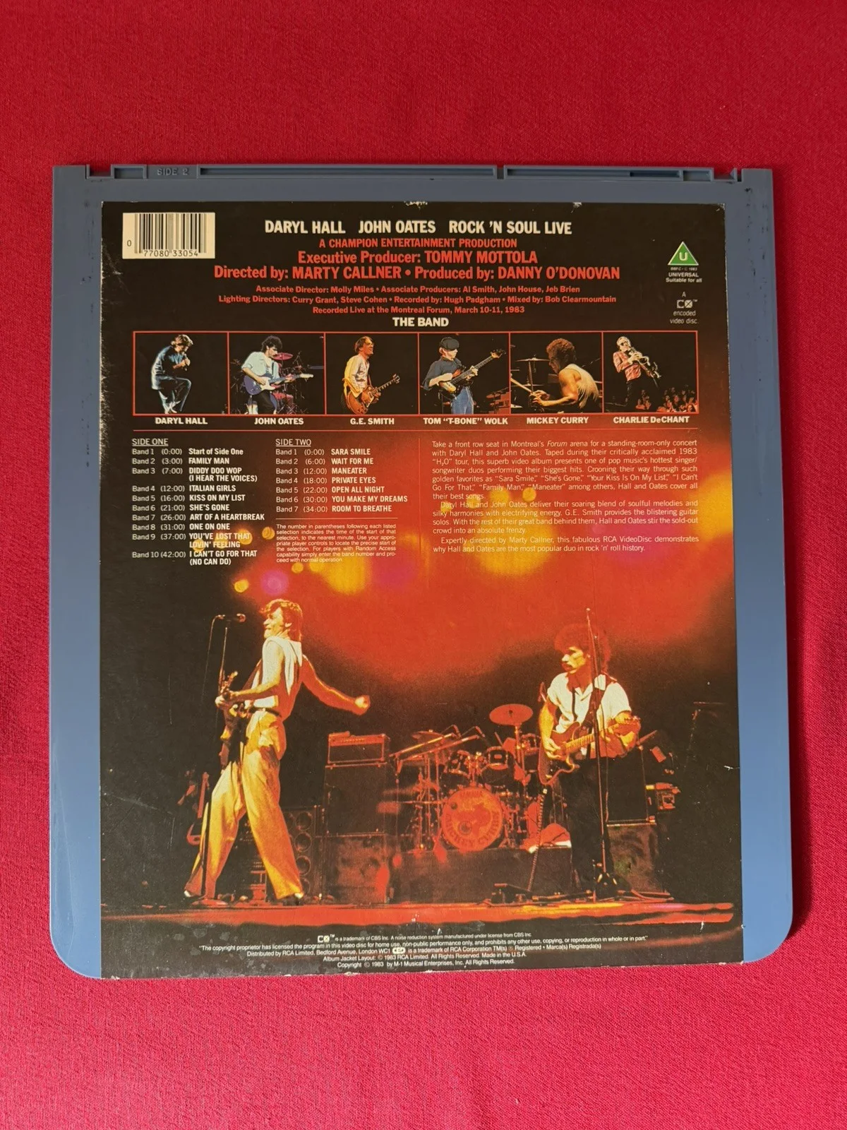 Daryl Hall John Oates Rock’n Soul Live CED Videodisc RCA Columbia 1983 Untested, изображение 4