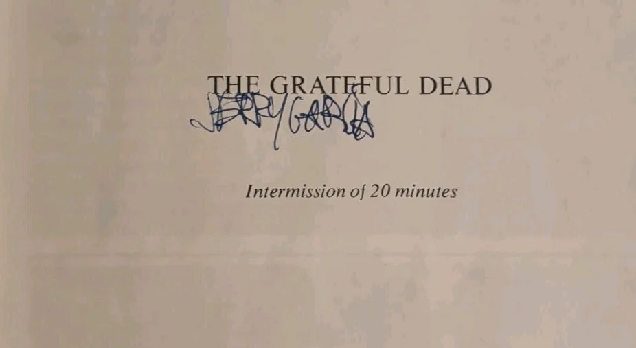1967 Grateful Dead Program Signed By Jerry Garcia In 1967, PSA/ DNA Letter ., image 2