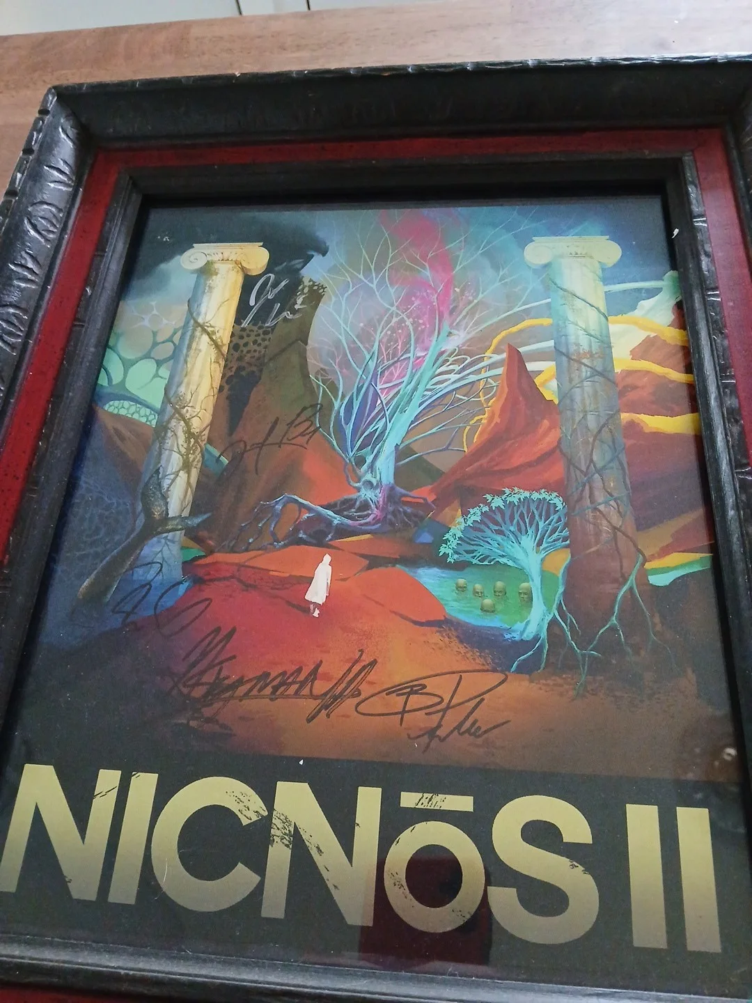Nicnos II 2016 Autographed Framed Poster Oklahoma City Indie Rock HTF OOP!!!, изображение 2