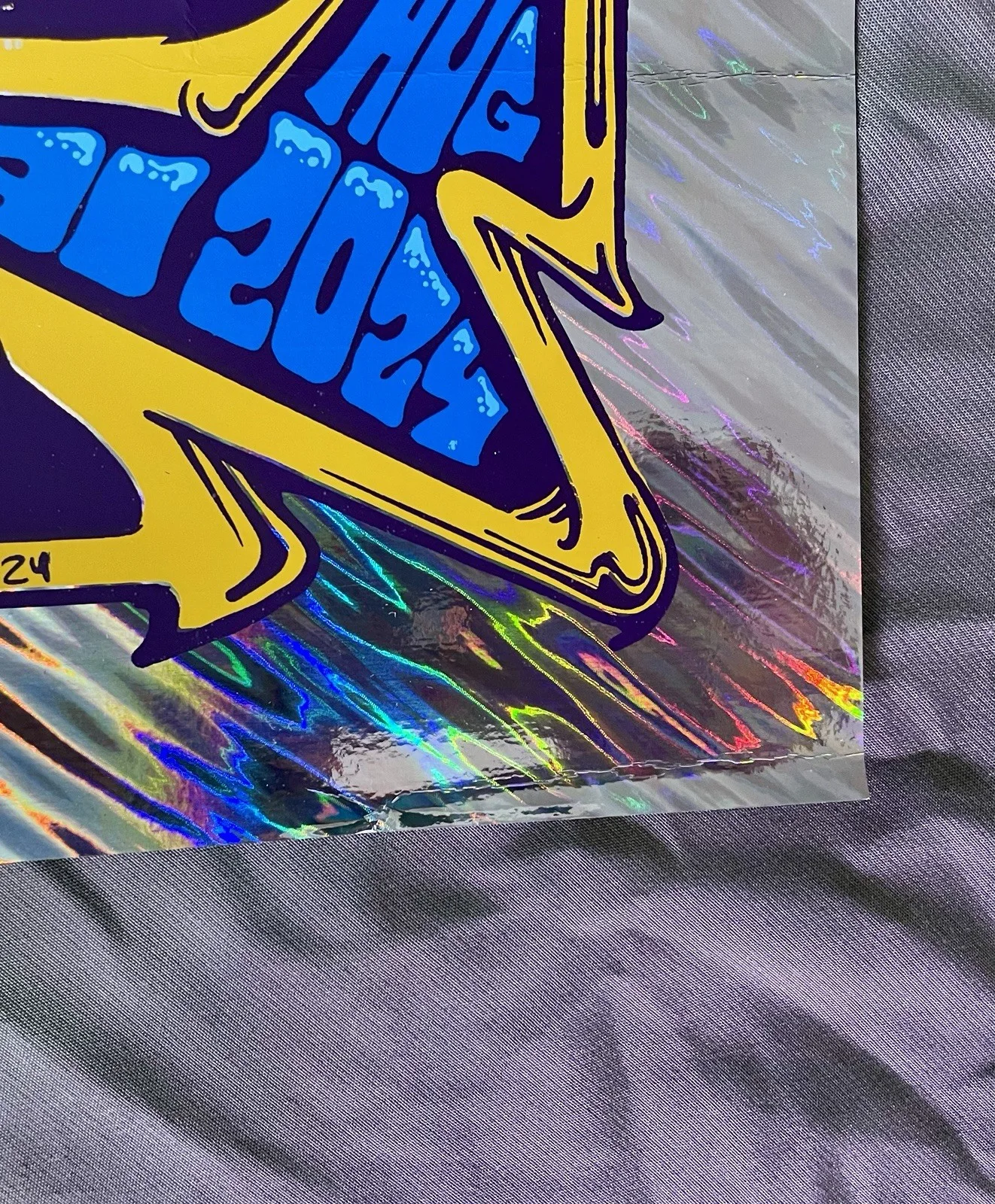 Umphrey’s McGee 2024 Asheville **Band~signed** Swirl HoloFoil Poster, изображение 4