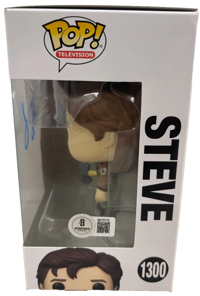 Joe Keery — Joe Keery Signed Steve Stranger Things Funko Authentic Autograph Beckett, изображение 2