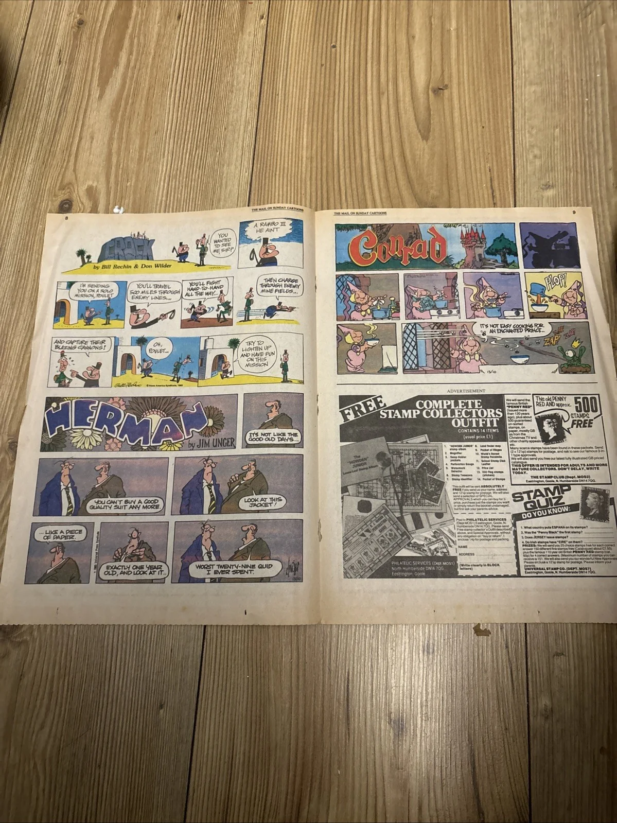 Vintage Red Sonja Movie Promo Cinema Film Poster The Mail Newspaper Arnie, изображение 5