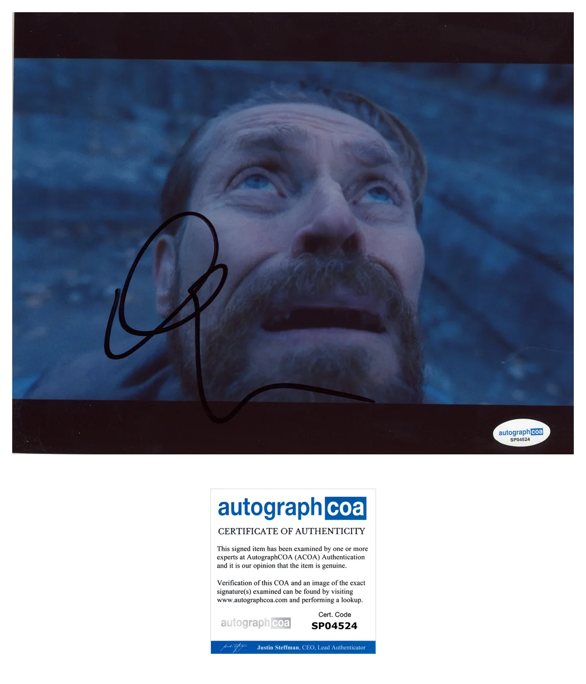 Willem Dafoe At Eternity's Gate Autographed Signed 8x10 Photo ACOA, изображение 2