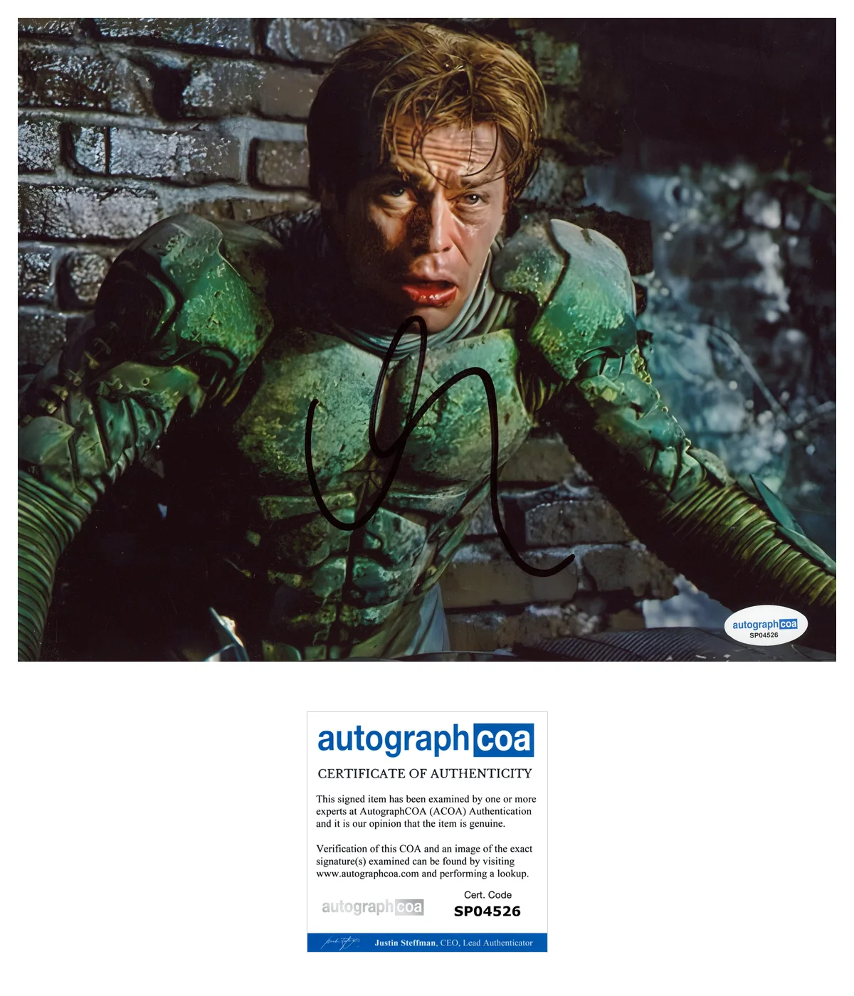 Willem Dafoe Spiderman Autographed Signed 8x10 Photo ACOA, image 2