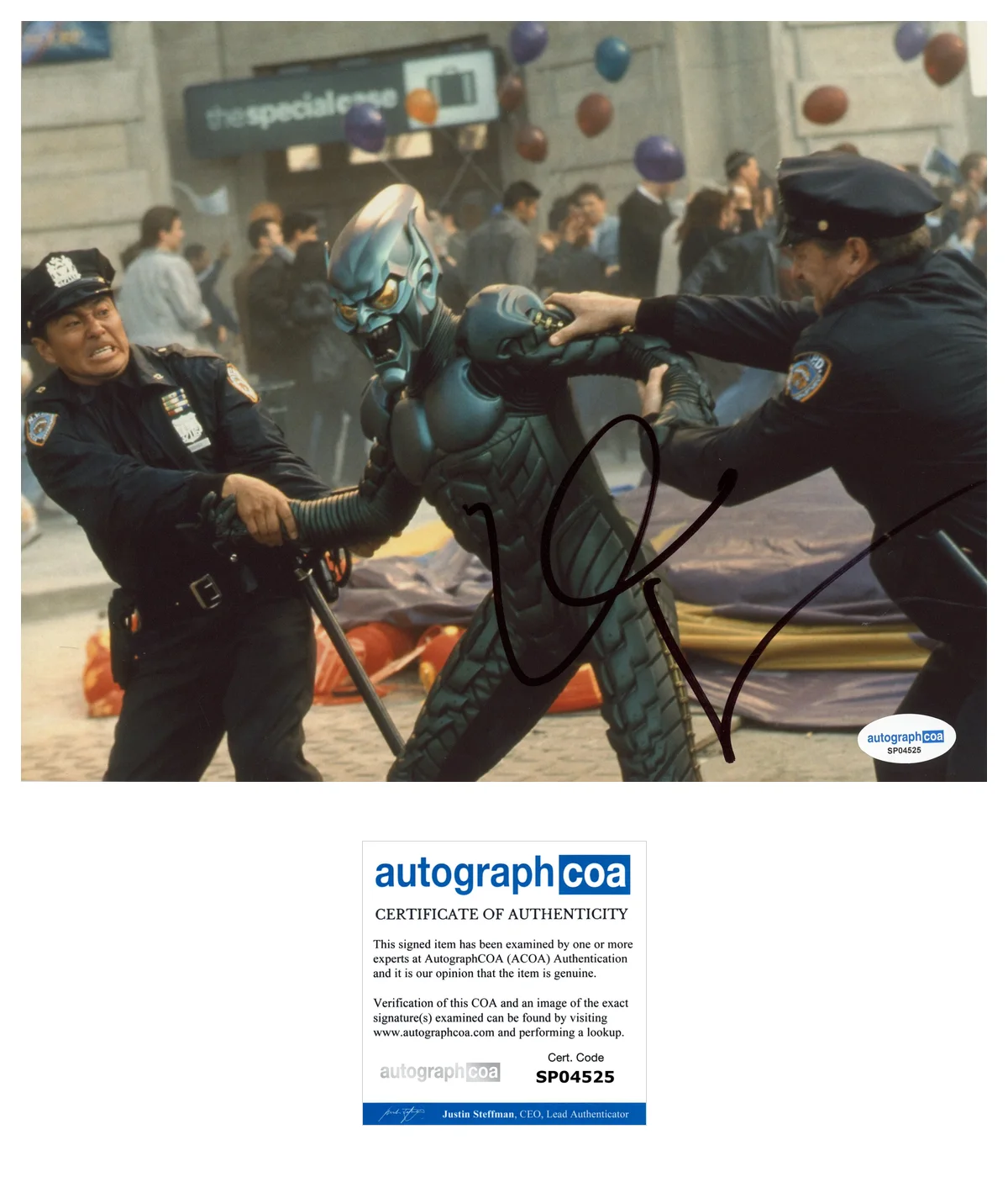 Willem Dafoe Spiderman Autographed Signed 8x10 Photo ACOA, изображение 2