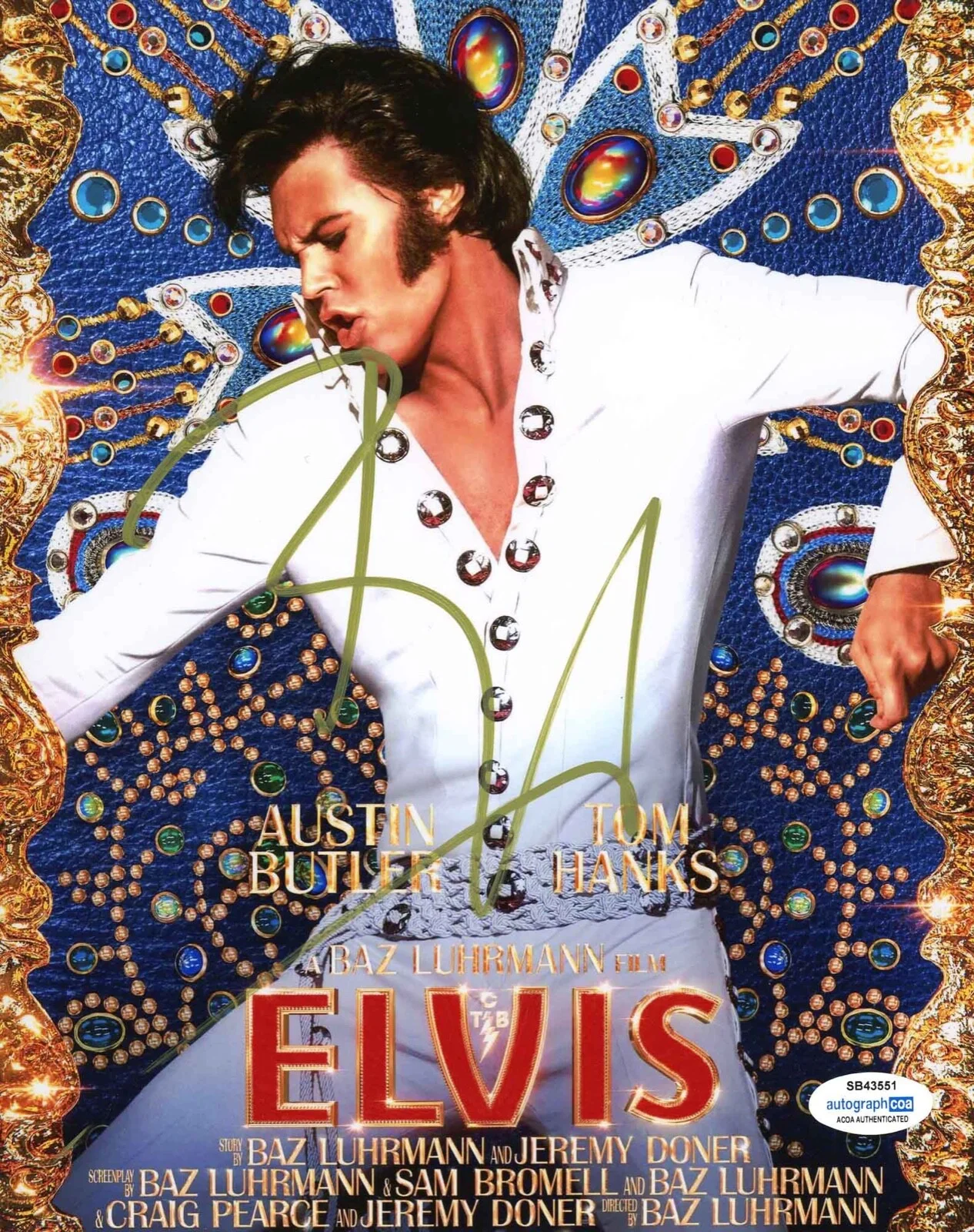 BAZ LUHRMANN — Baz Luhrmann signed "ELVIS" 8x10 Photo g Autographed EXACT PROOF Director ACOA, изображение 4