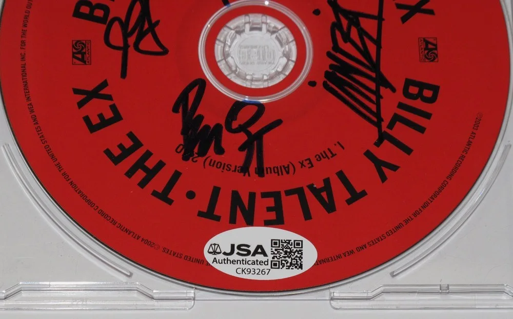 BILLY TALENT — Rare BILLY TALENT All 4 signed "THE EX" CD Single PROOF Ben Kowalewicz JSA COA, image 5