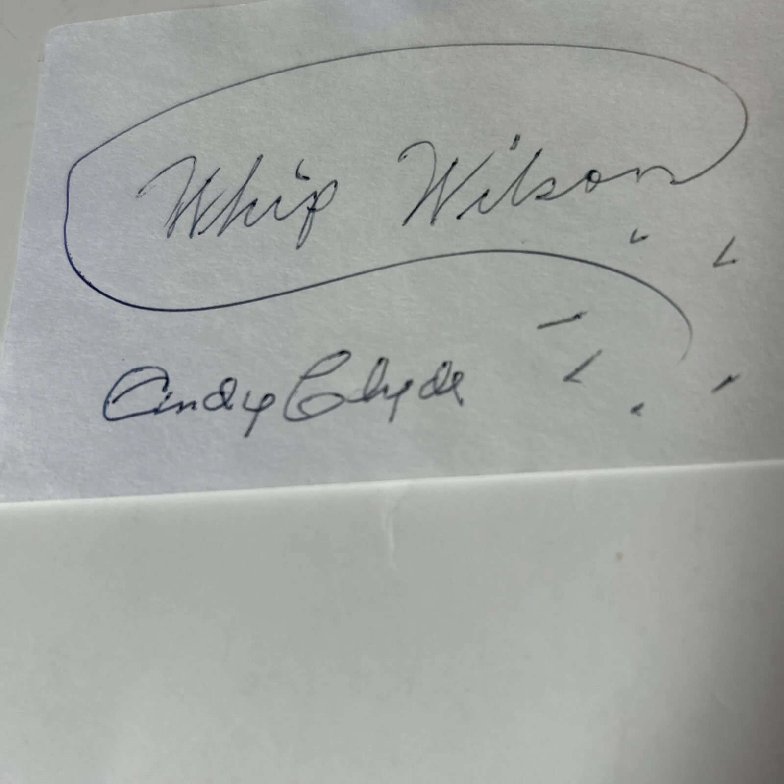 Whip Wilson — VTG 1963 Whip Wilson AUTOGRAPHED Card & Insurance Ck-RC Meyers-Western-Cowboy-, изображение 3
