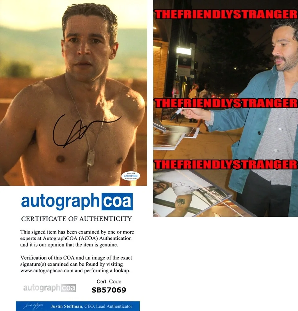 CHRISTOPHER ABBOTT — Christopher Abbott signed 8x10 Photo b Hot SEXY Wolf Man ANN LEE Kraven ACOA COA
