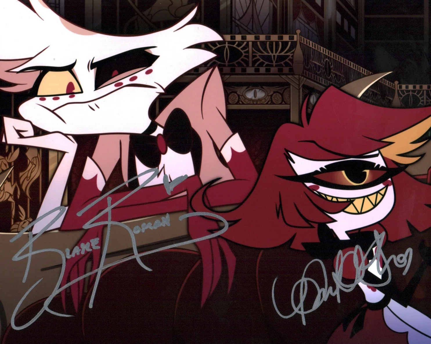 Kimiko Glenn, Blake Roman — Hazbin Hotel 8x10 Signed Photo Kimiko Glenn, Blake Roman JSA Certified Autograph