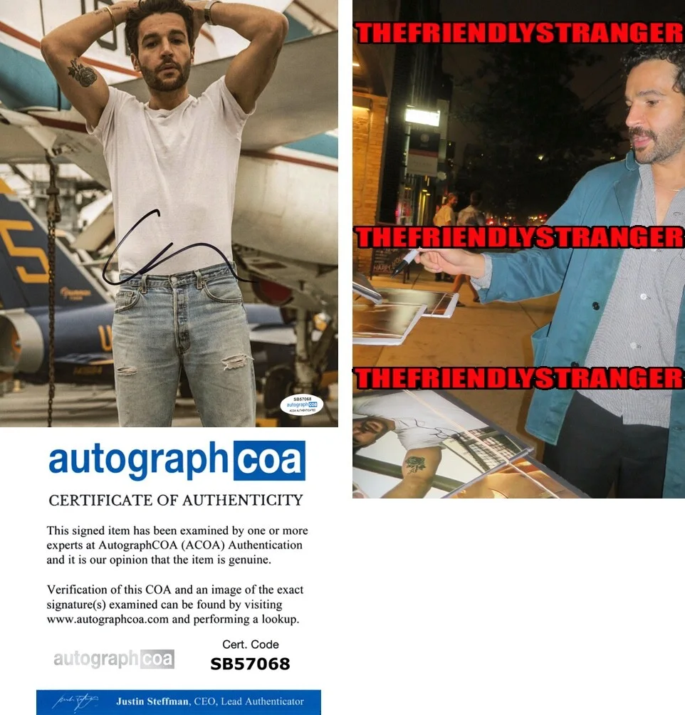 CHRISTOPHER ABBOTT — Christopher Abbott signed 8x10 Photo a Hot SEXY Wolf Man ANN LEE Kraven ACOA COA