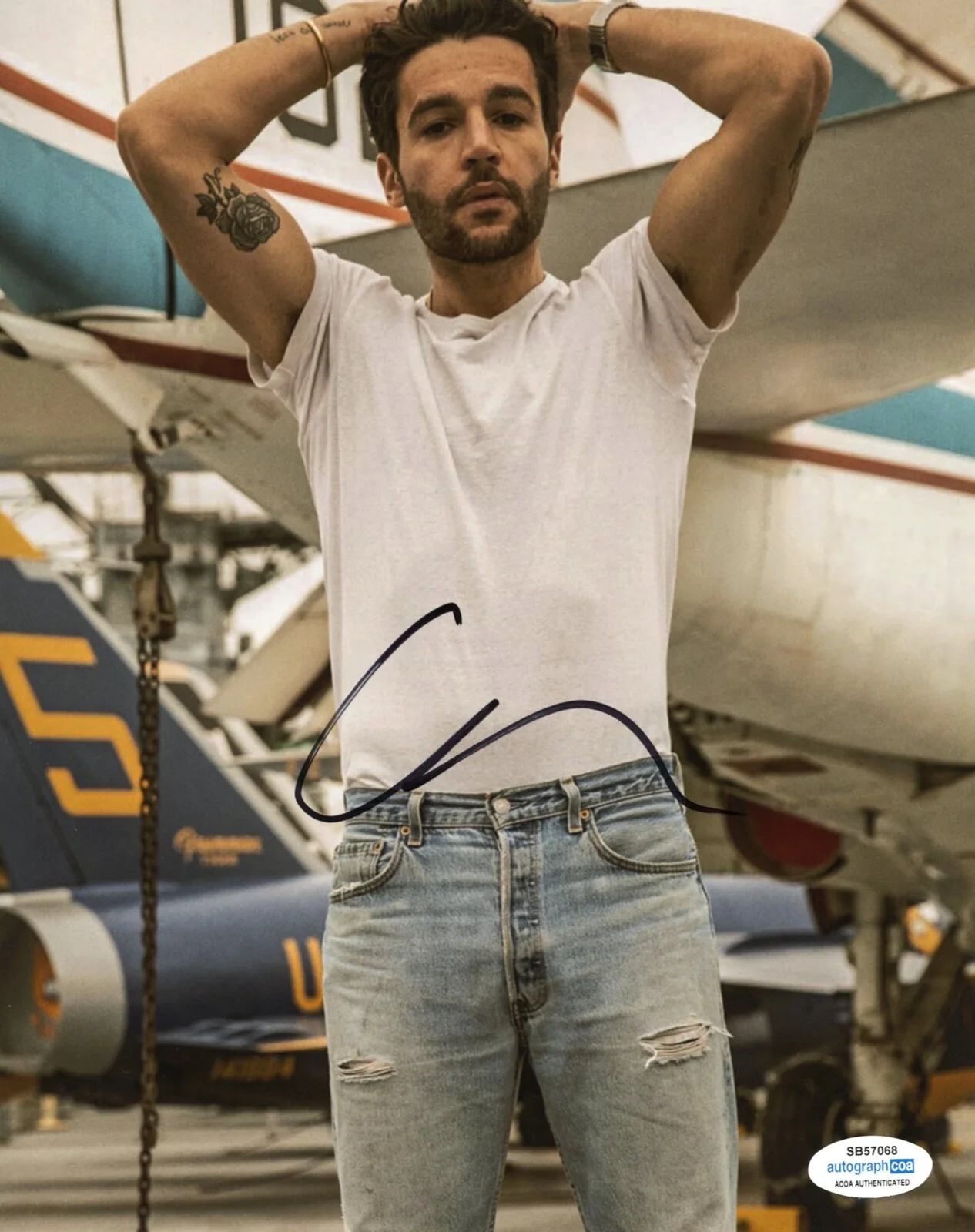 CHRISTOPHER ABBOTT — Christopher Abbott signed 8x10 Photo a Hot SEXY Wolf Man ANN LEE Kraven ACOA COA, изображение 3