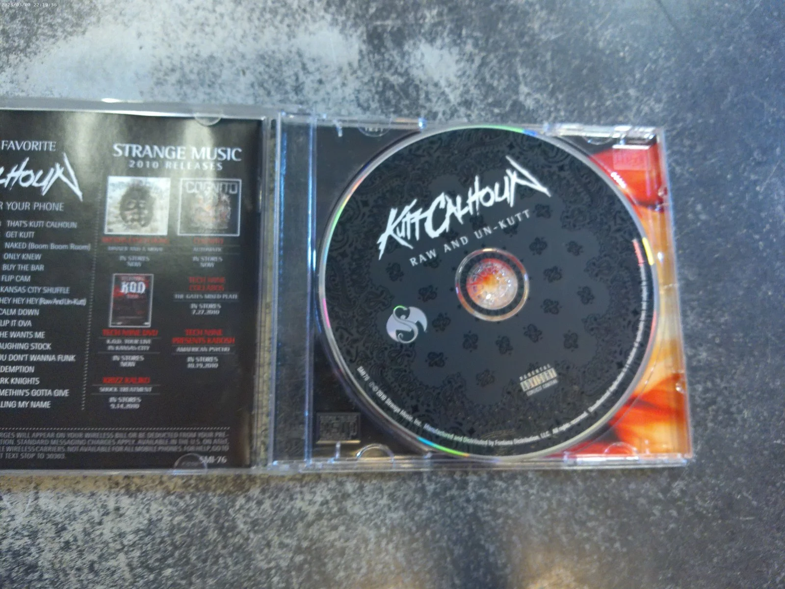 Kutt Calhoun Raw And Un-Kutt CD SIGNED Tech N9ne Strange Music Hip Hop Rap, изображение 4