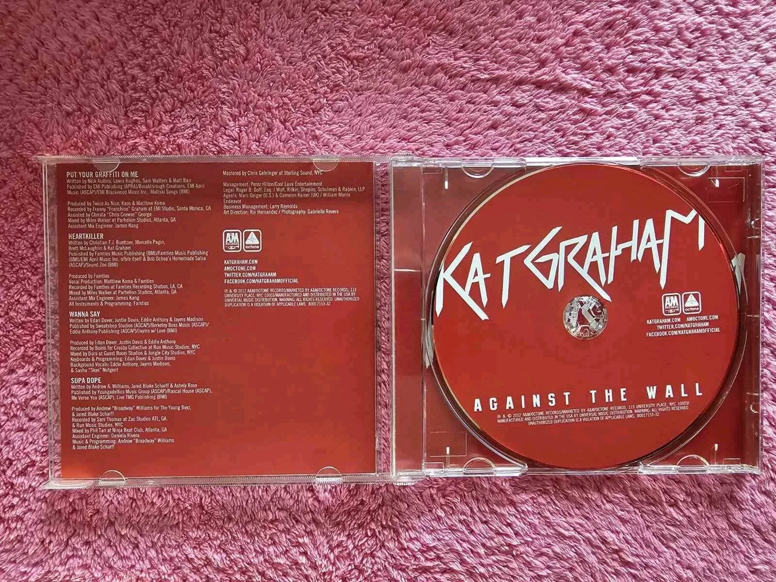 Kat Graham Against The Wall Autographed Original CD & Booklet, image 3