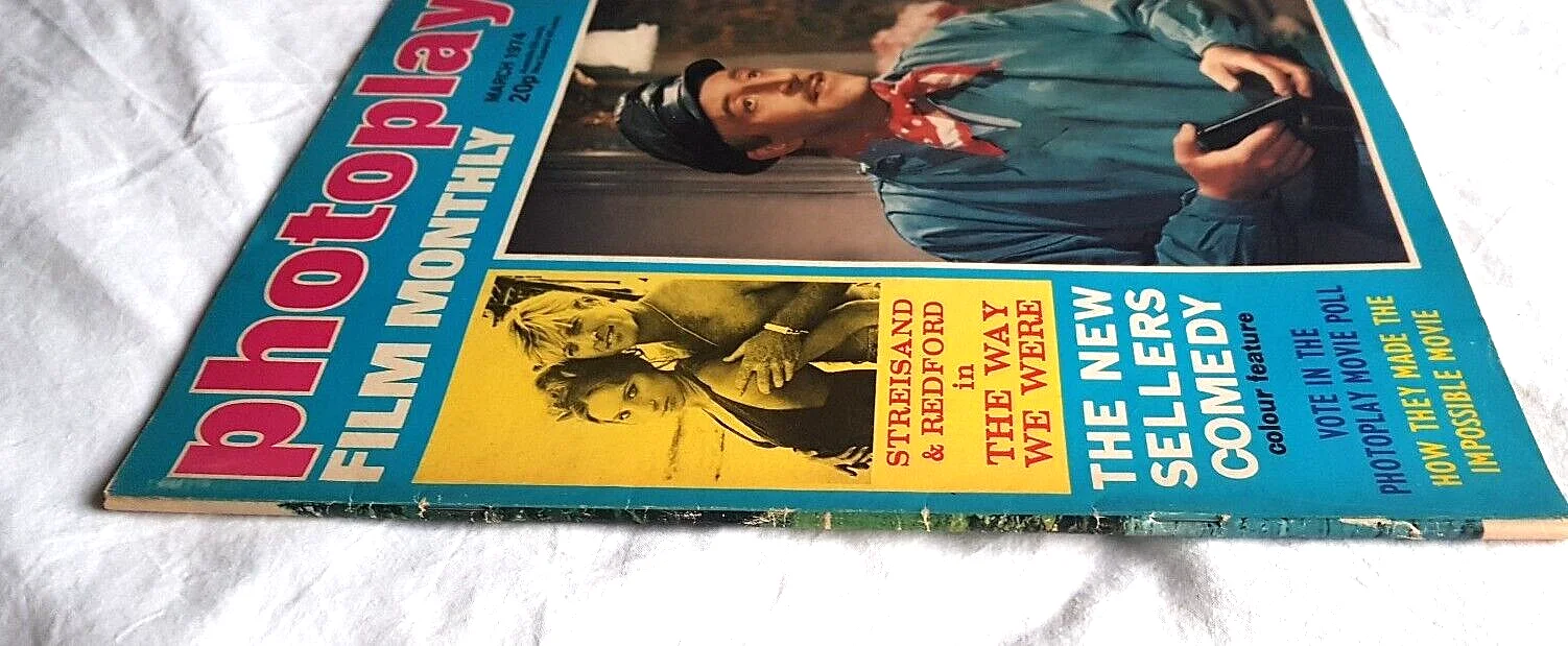 MAGAZINE - Photoplay Film Monthly March 1974 Streisand Redford The Way We Were, изображение 3