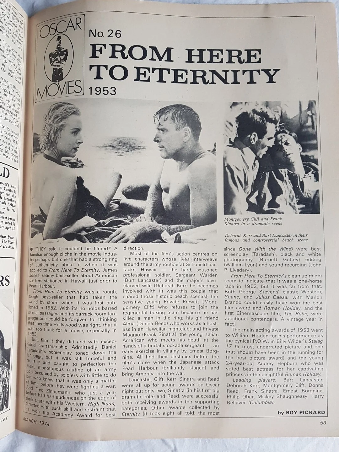 MAGAZINE - Photoplay Film Monthly March 1974 Streisand Redford The Way We Were, изображение 5