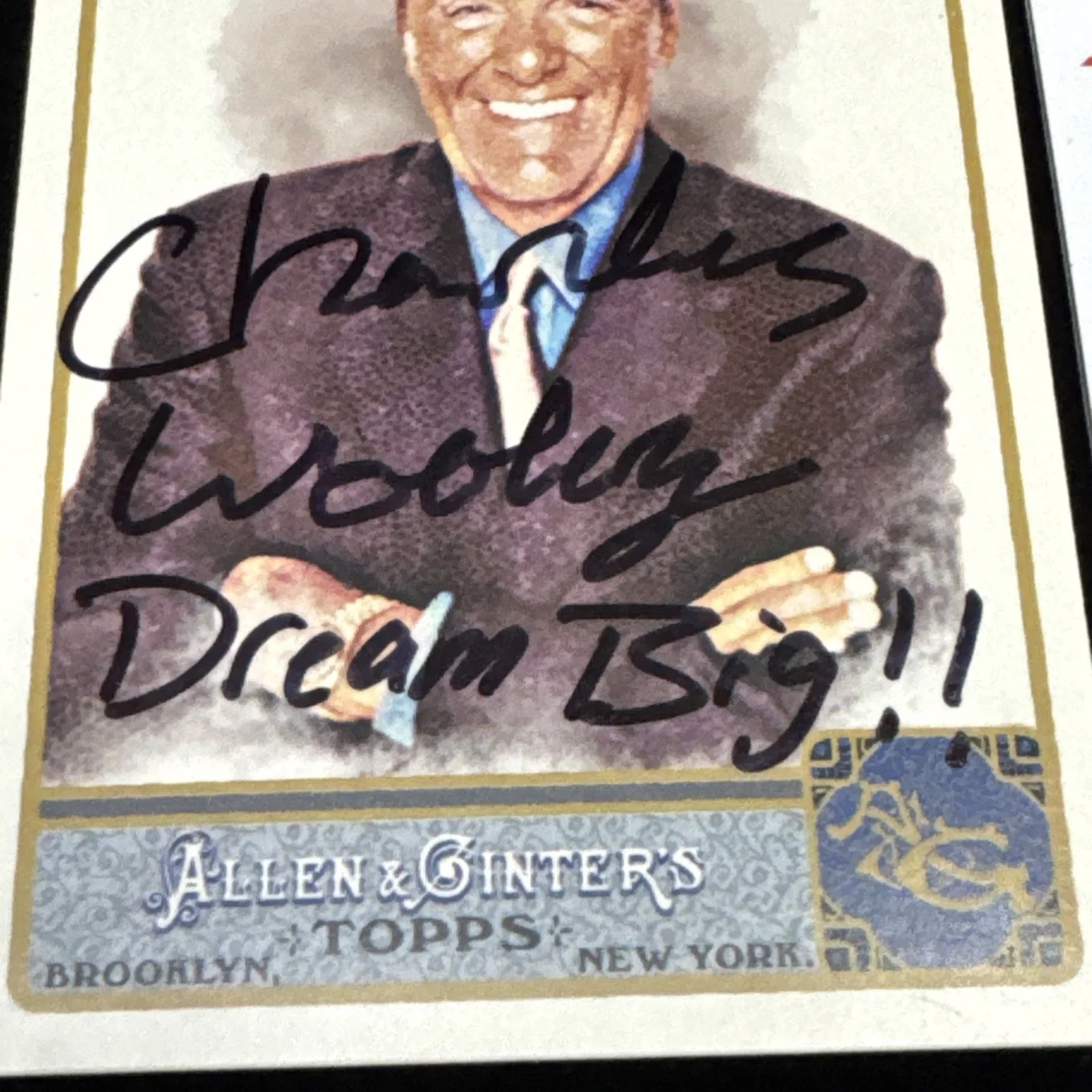 Chuck Woolery — Chuck Woolery Signed 2011 Topps Allen & Ginter Auto PSA/DNA Love Connection, изображение 2