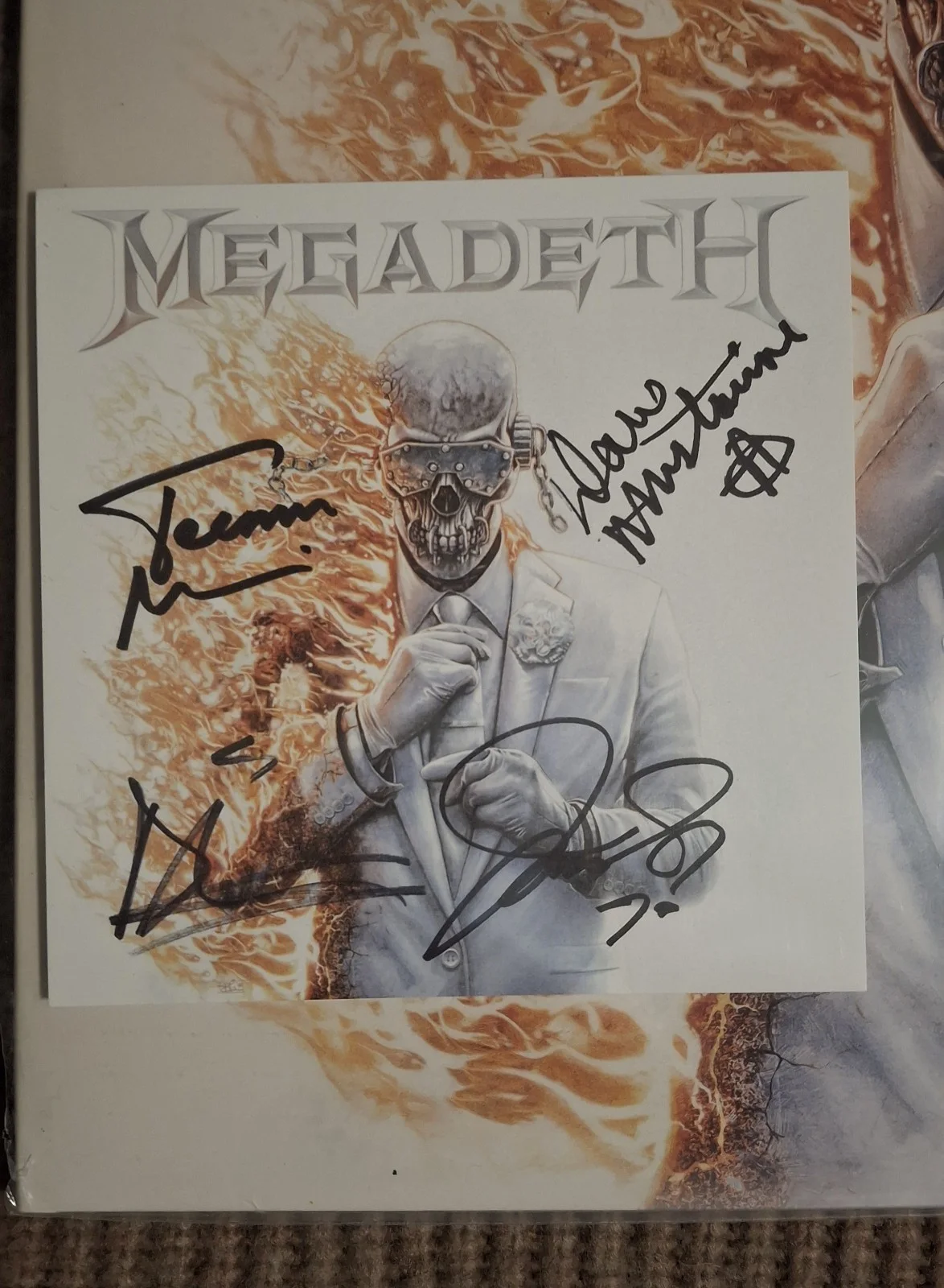 Megadeth - Blazed Vinyl With Autographed Insert Sealed Signed, image 3