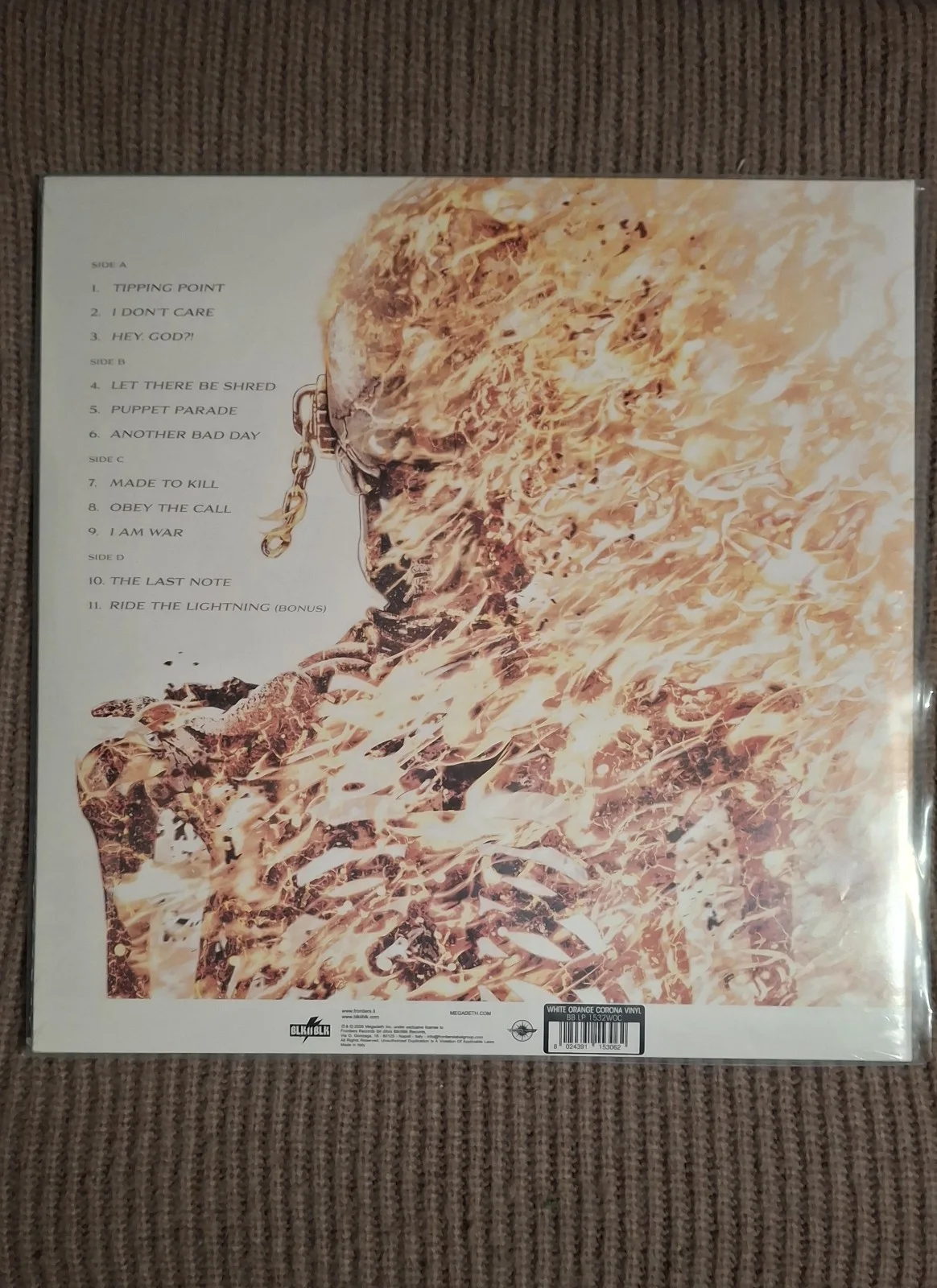Megadeth - Blazed Vinyl With Autographed Insert Sealed Signed, image 4