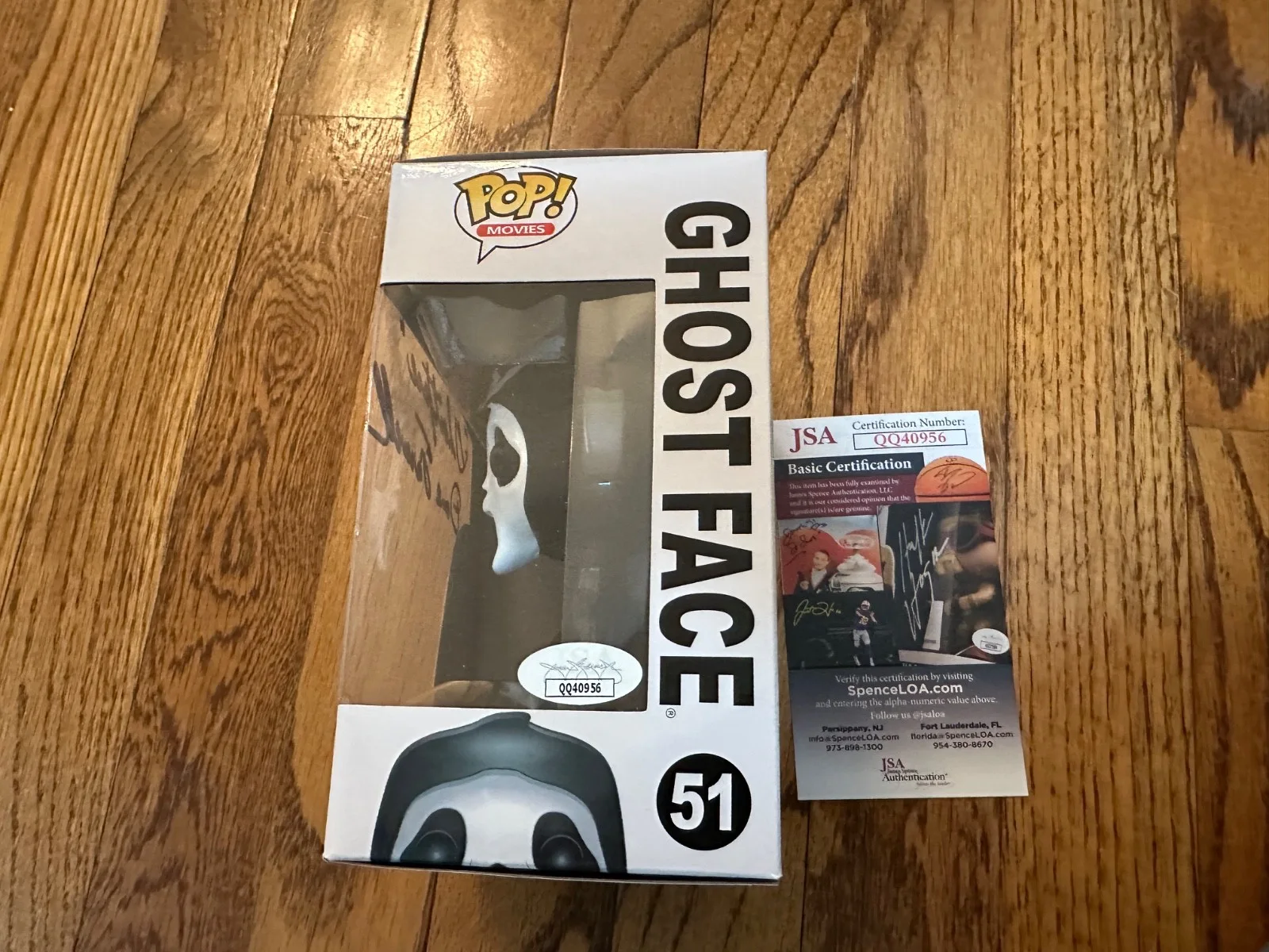 Dane Farwell — Funko Pop Movies Scream "Ghost Face" #51 Signed Autograph Dane Farwell JSA COA, изображение 3